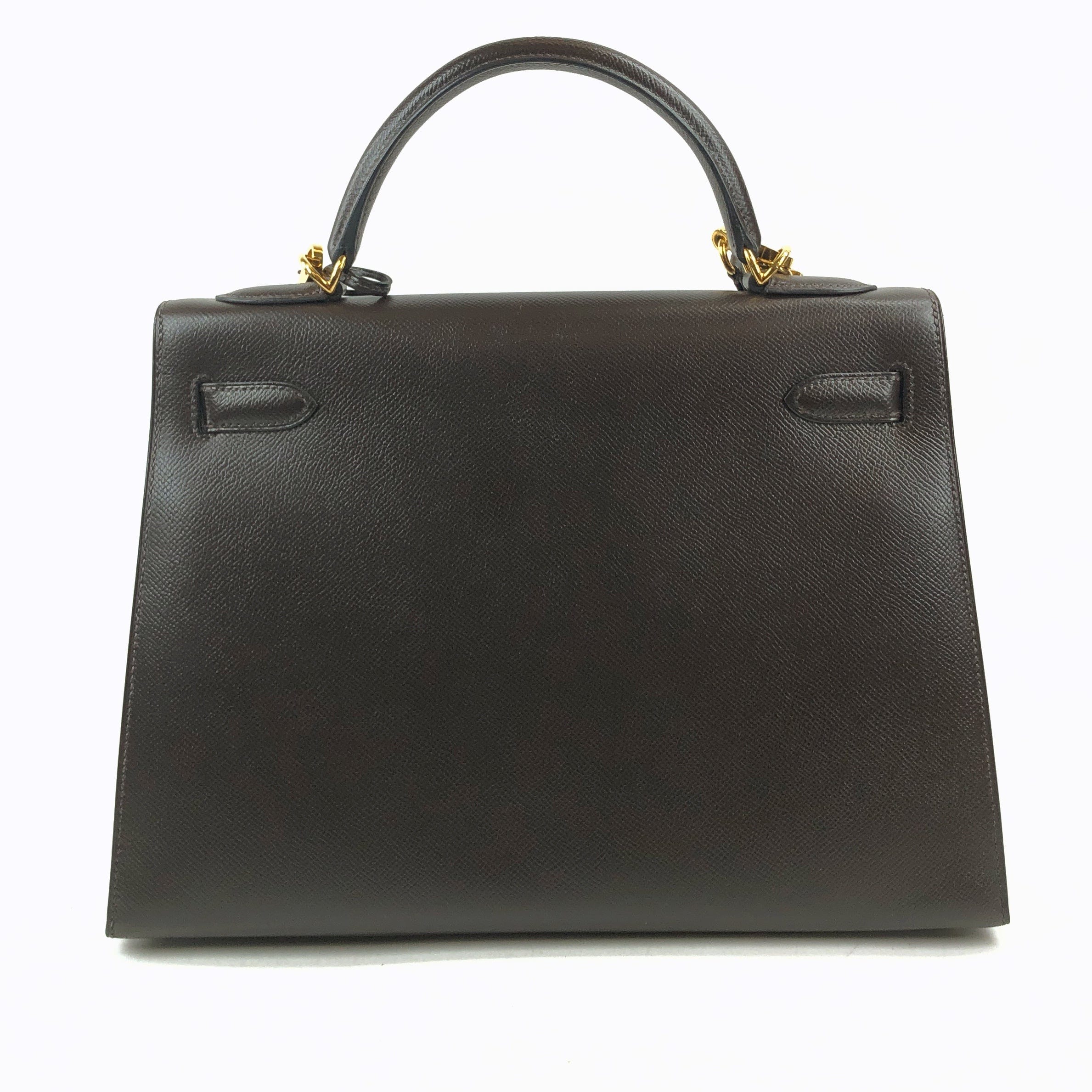 Hermès Hermès Kelly 32 Kushbel With Brown Strike Metal Fittings PXL1631