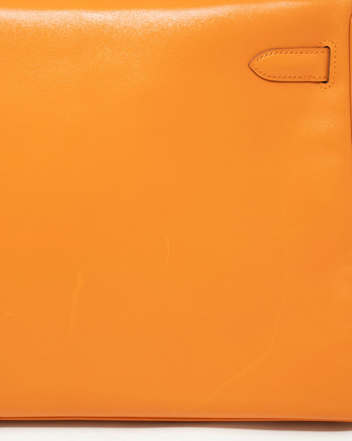 Hermès Hermes Kelly 32 Orange Box Leather GHW ASL2358