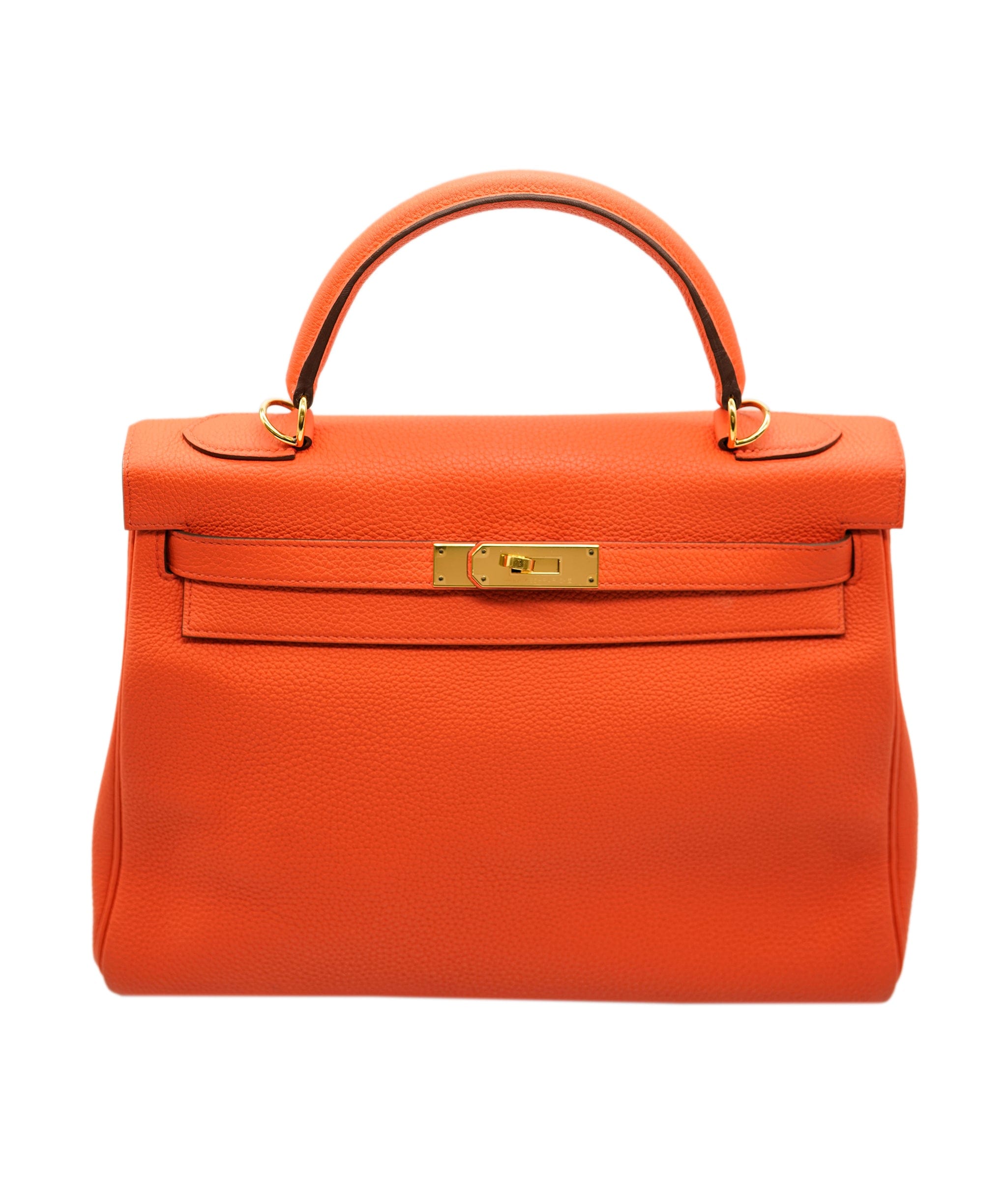 Hermès Hermes Kelly 32 Orange Togo GHW #A SKL1490