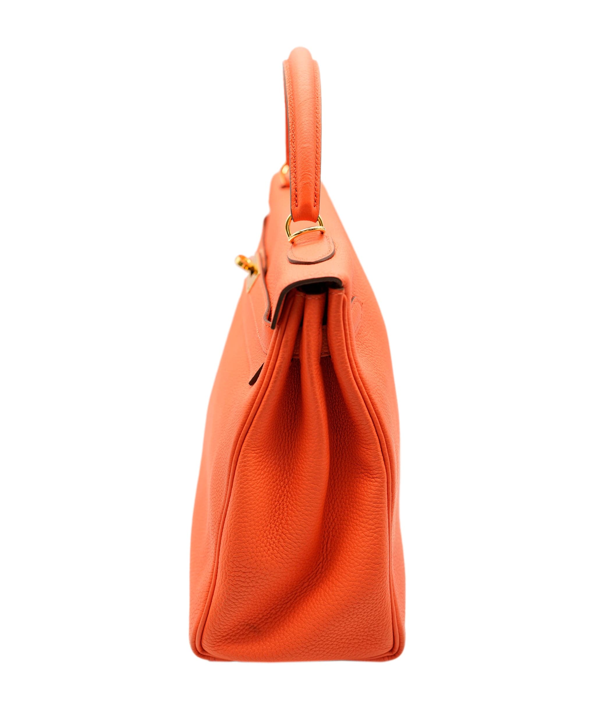 Hermès Hermes Kelly 32 Orange Togo GHW #A SKL1490