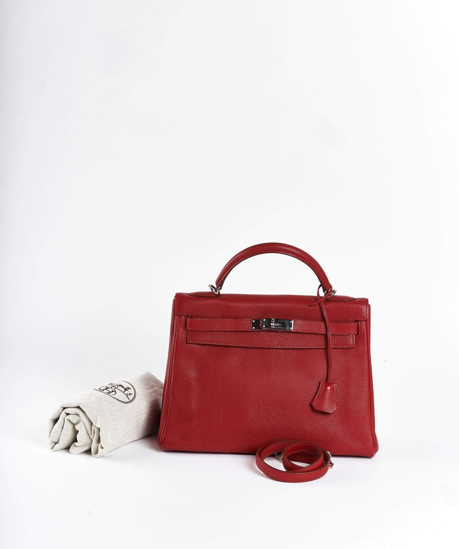 Hermès Hermes Kelly 32 Rouge vif phw