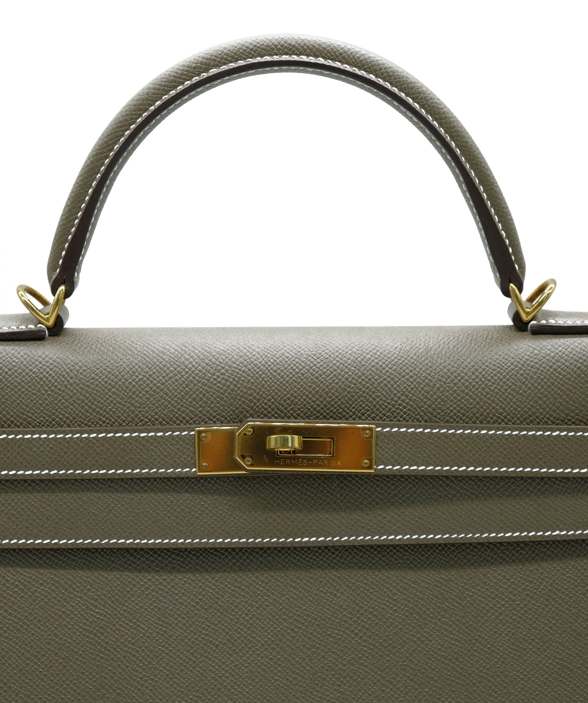 Hermès Hermes Kelly 32 Sellier Etoupe Epsom GHW #T SKL1446