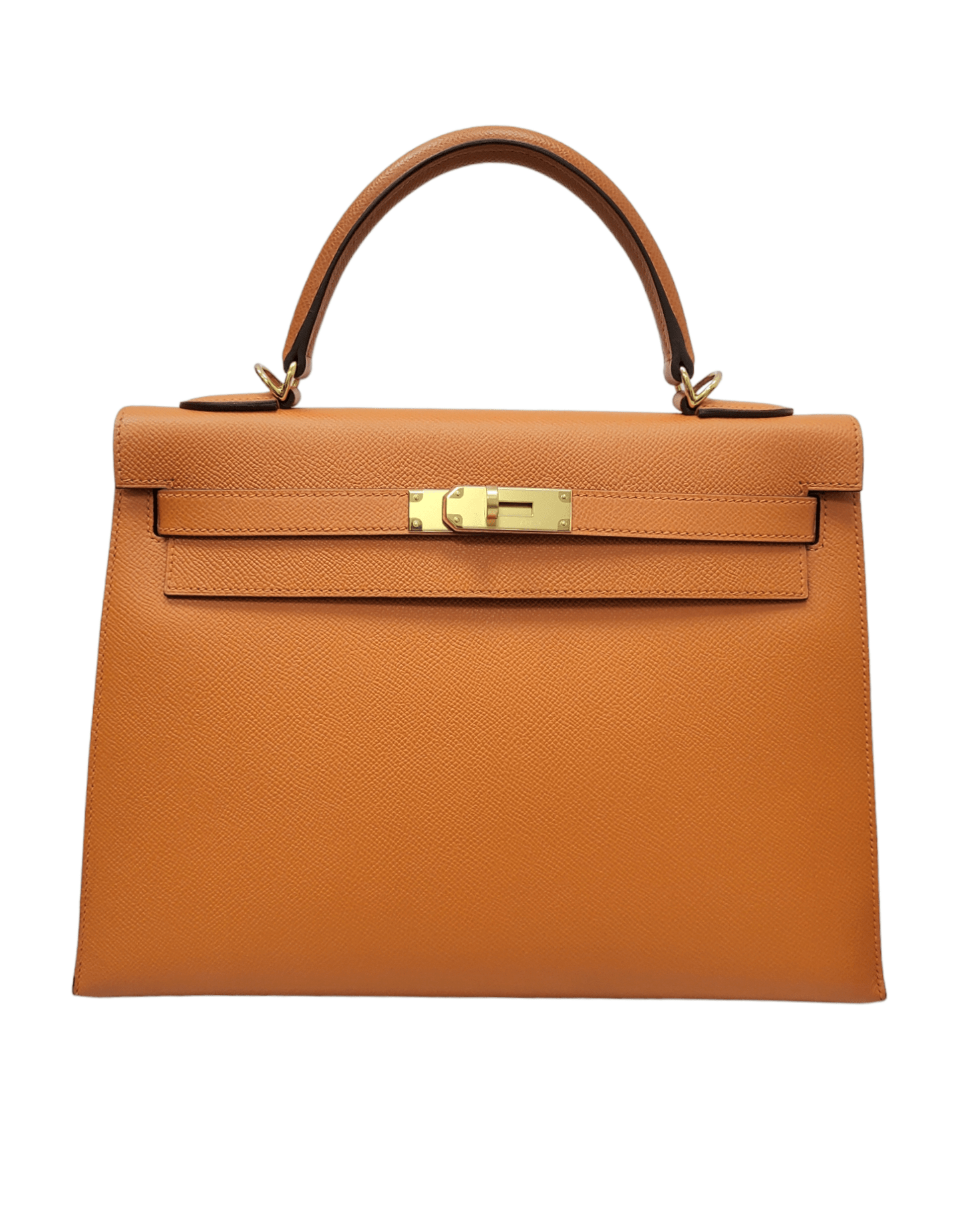 Hermès Hermes Kelly 32 Sellier Orange Epsom GHW #Q SKL1404