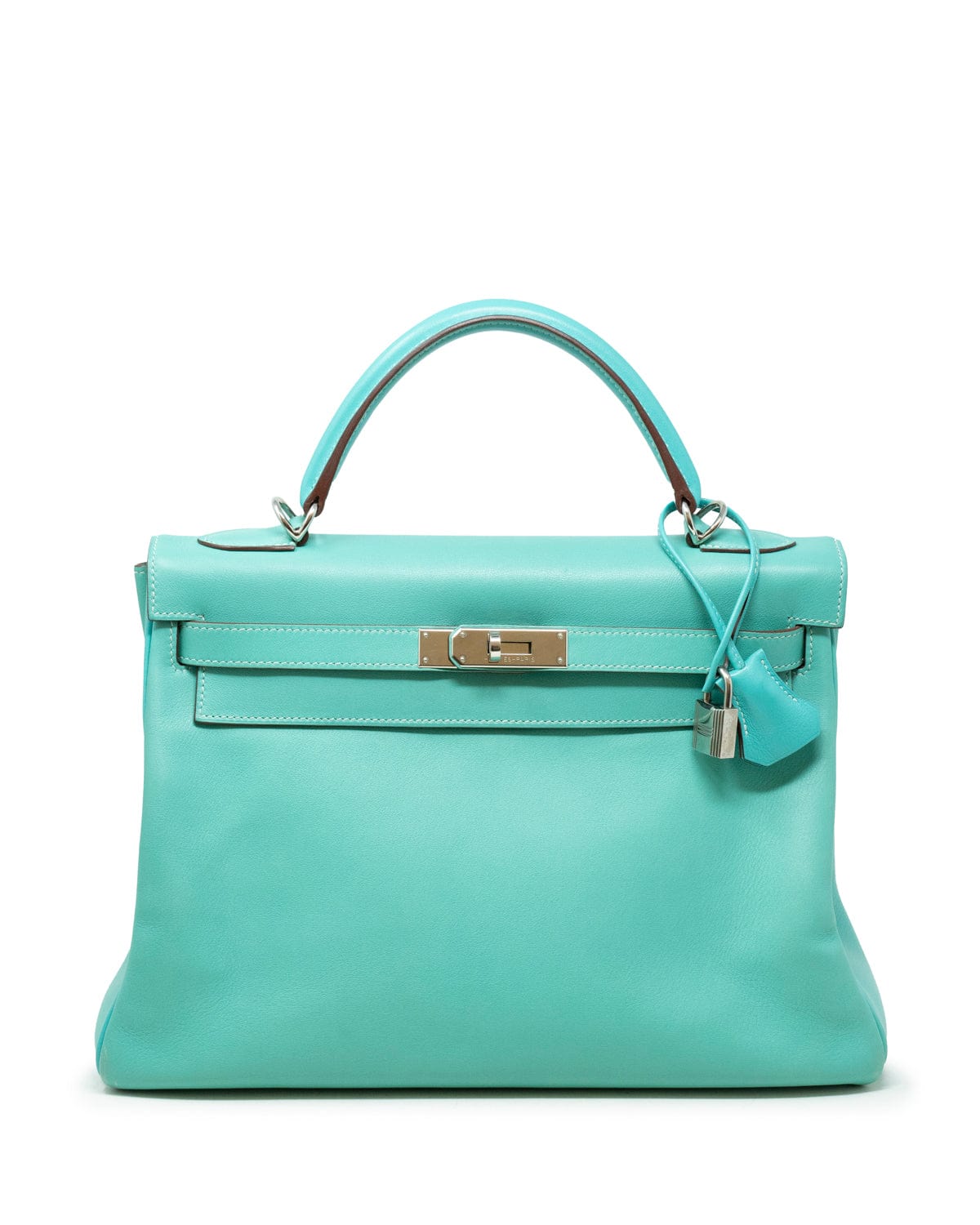 Hermès Hermes Kelly 32 with PHW Swift Blue Lagoon with PHW - AWL2489