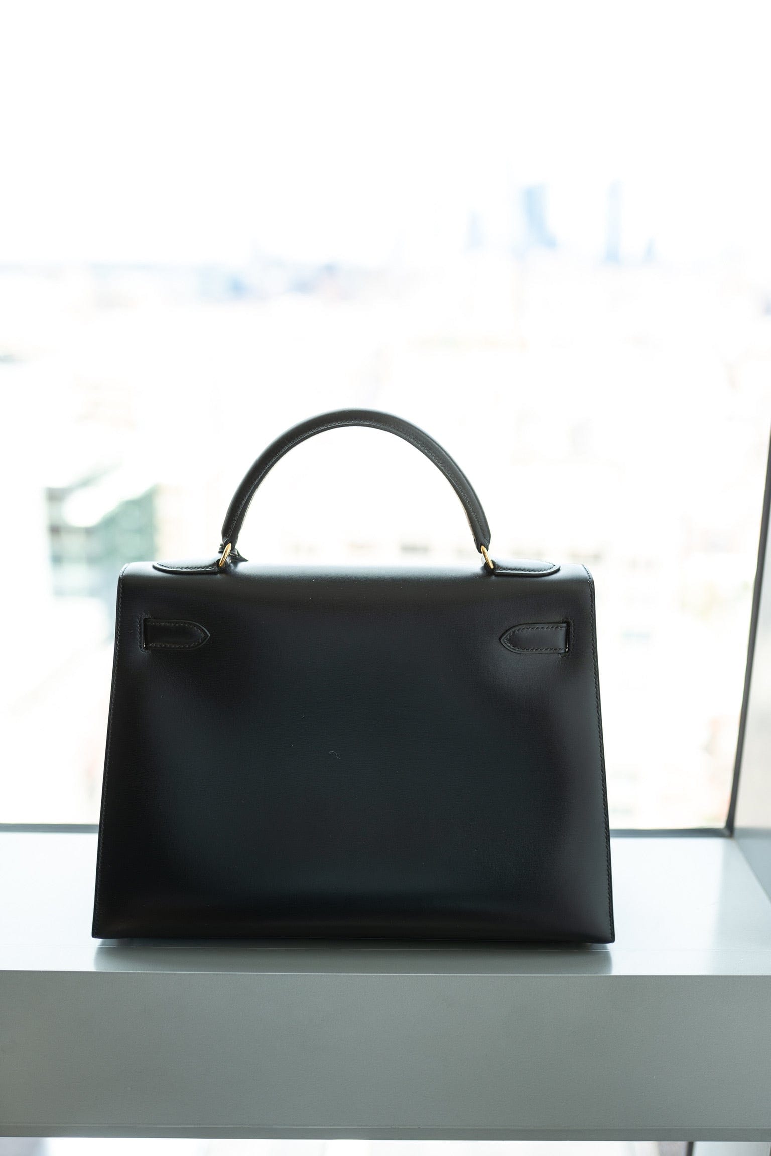 Hermès Hermes Kelly 32cm Black Box Leather GHW