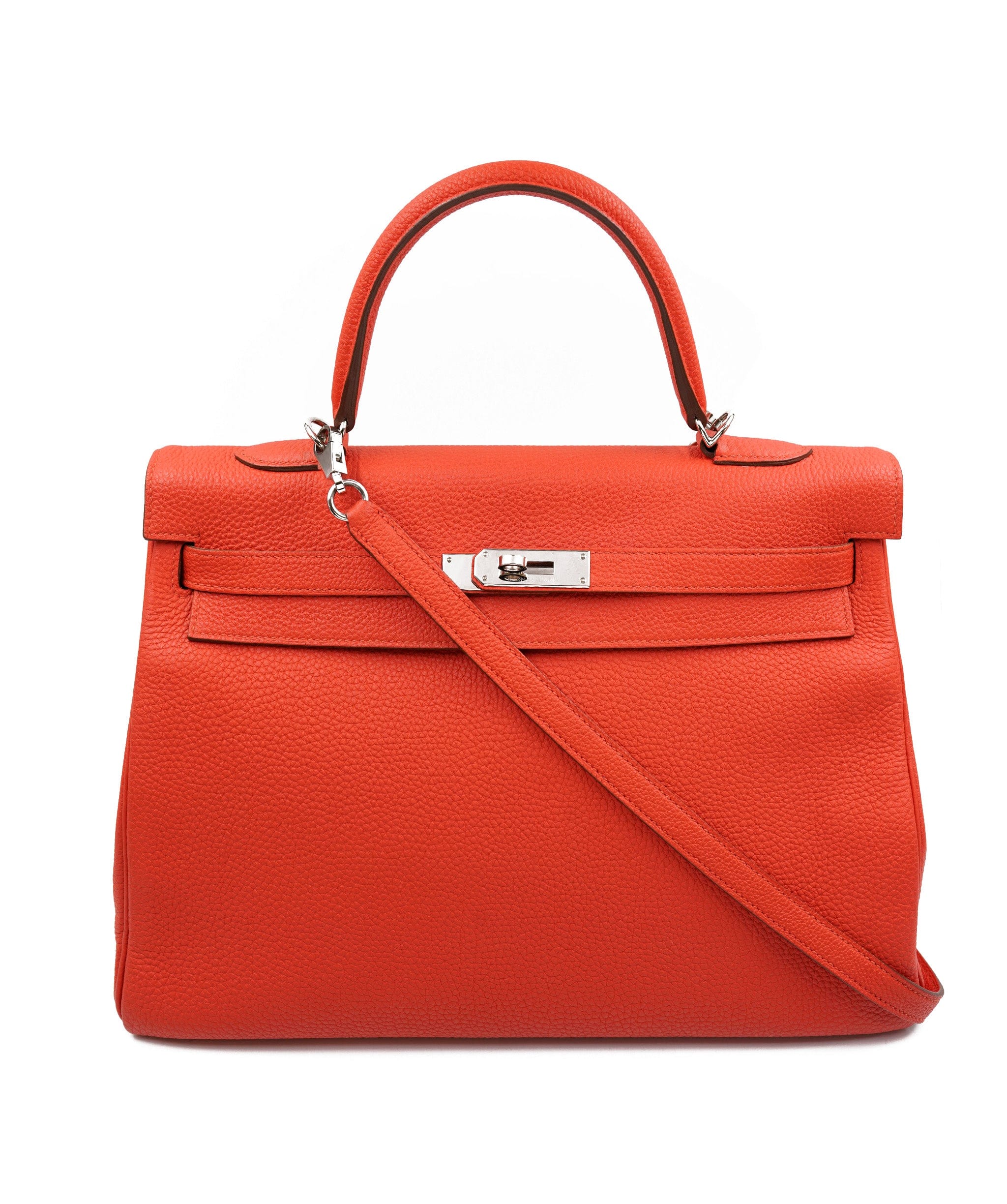 Hermès Hermès Kelly 35 Capucine T Stamp
Veau Togo Leather PHW ASL5282