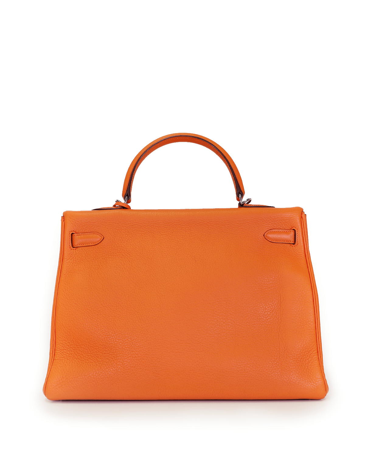 Hermès Hermès Kelly 35 Clemence Orange PHW SKL1002