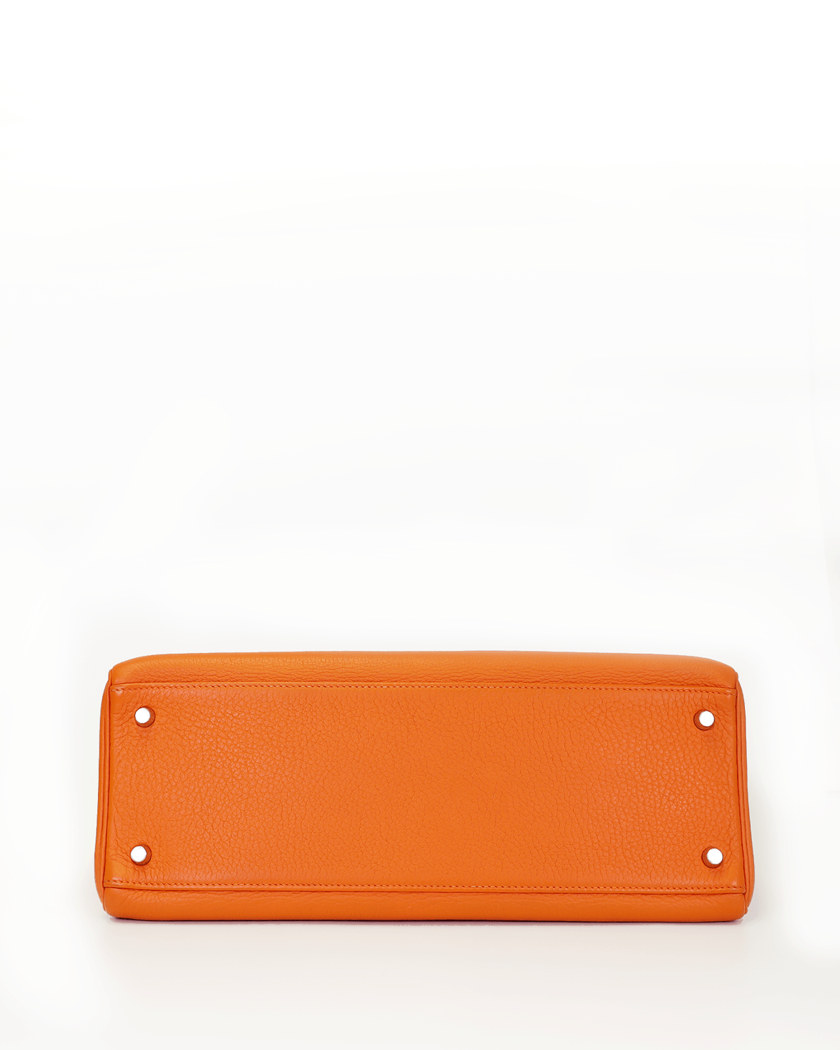 Hermès Hermès Kelly 35 Clemence Orange PHW SKL1002