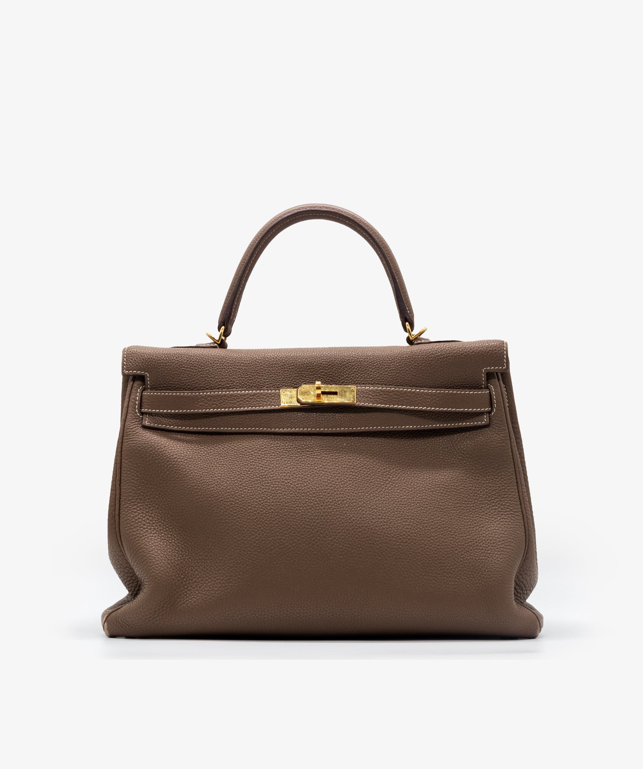 Hermès Hermes Kelly 35 Etoupe GHW RJC1117