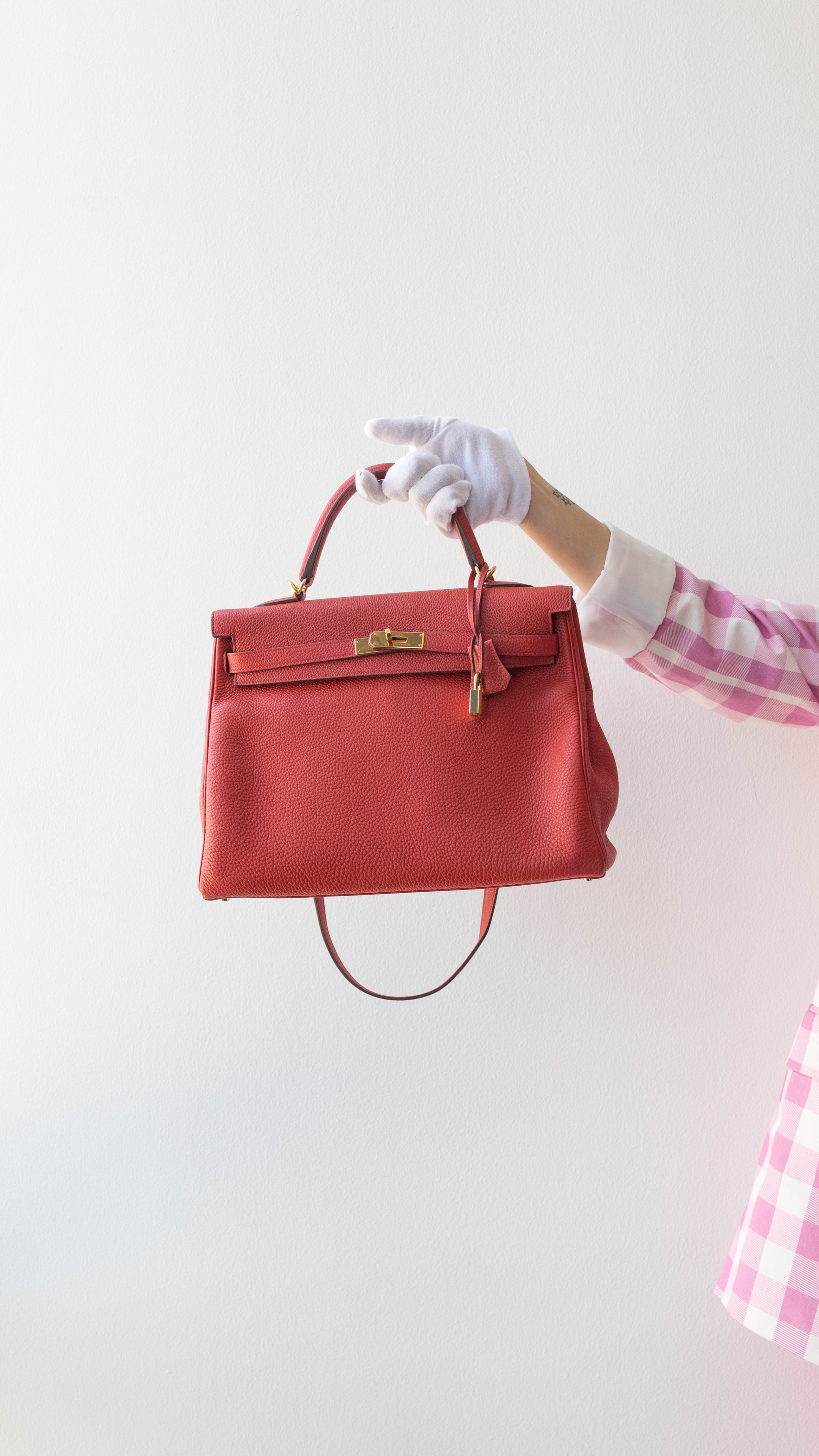 Hermès Hermes Kelly 35 Red GHW