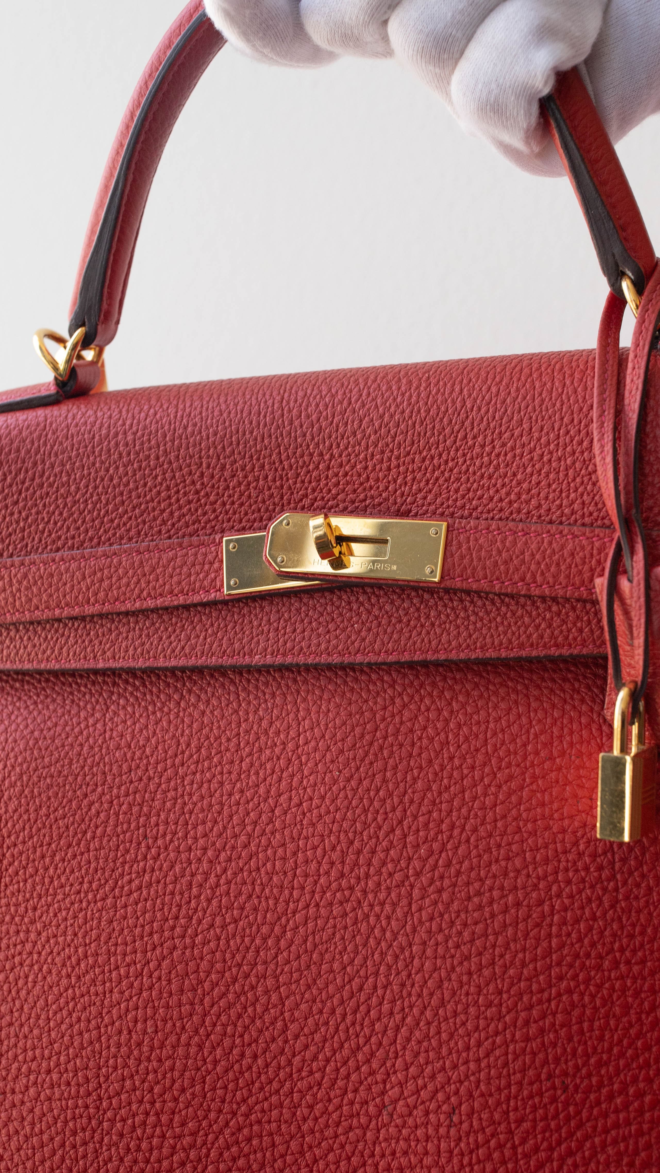 Hermès Hermes Kelly 35 Red GHW