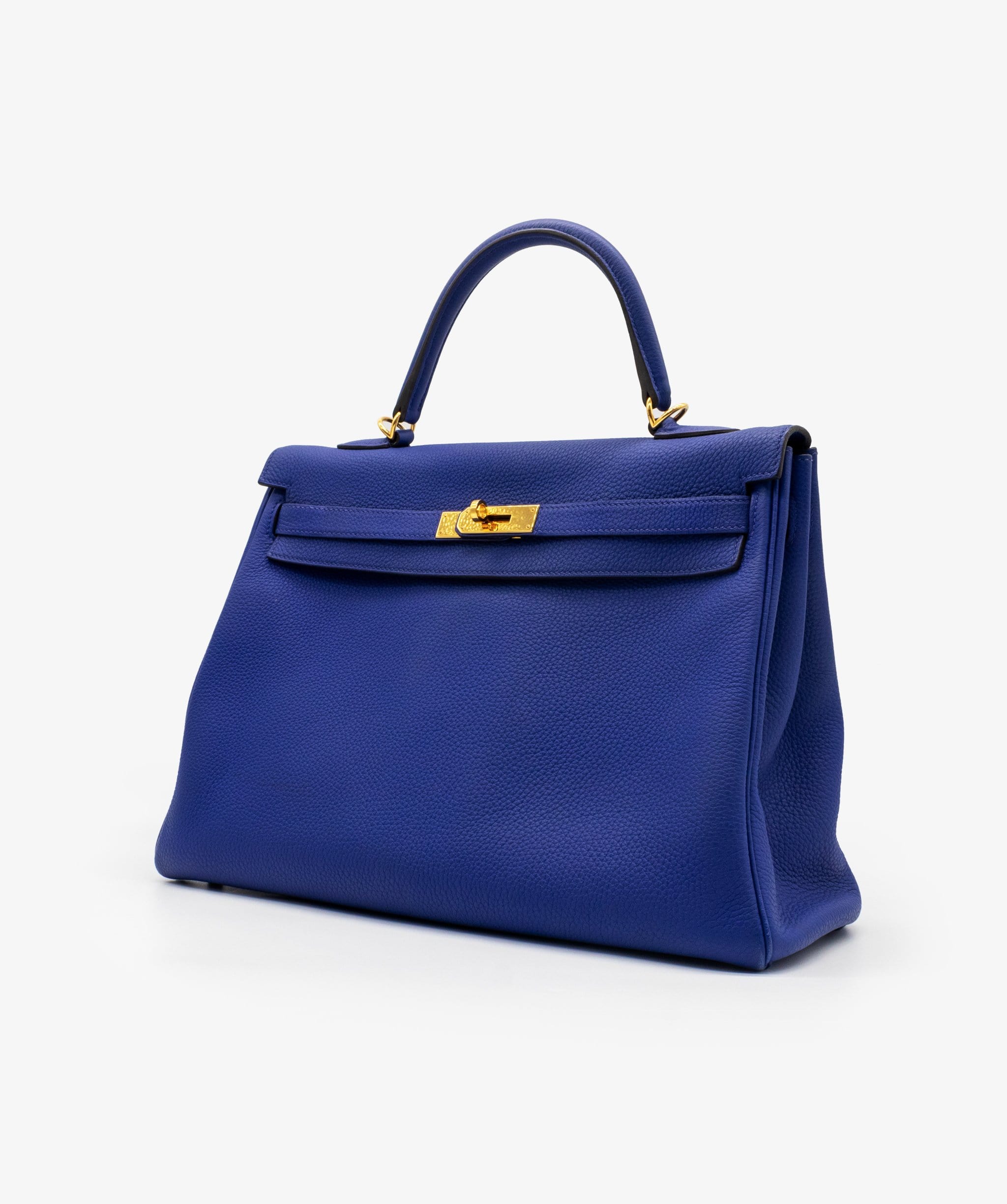 Hermès Hermes Kelly 35 Togo Blue Electric GHW RJL1242