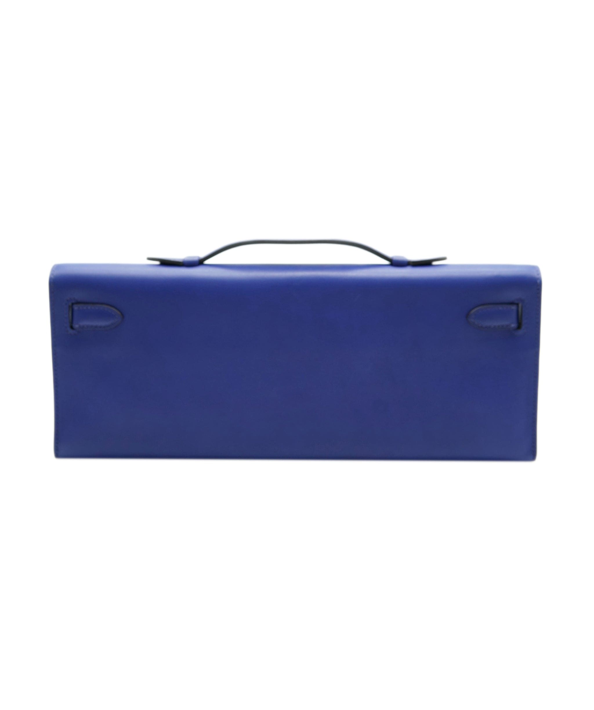 Hermès Hermes Kelly Cut Blue Electric Swift PHW #O SKL1560