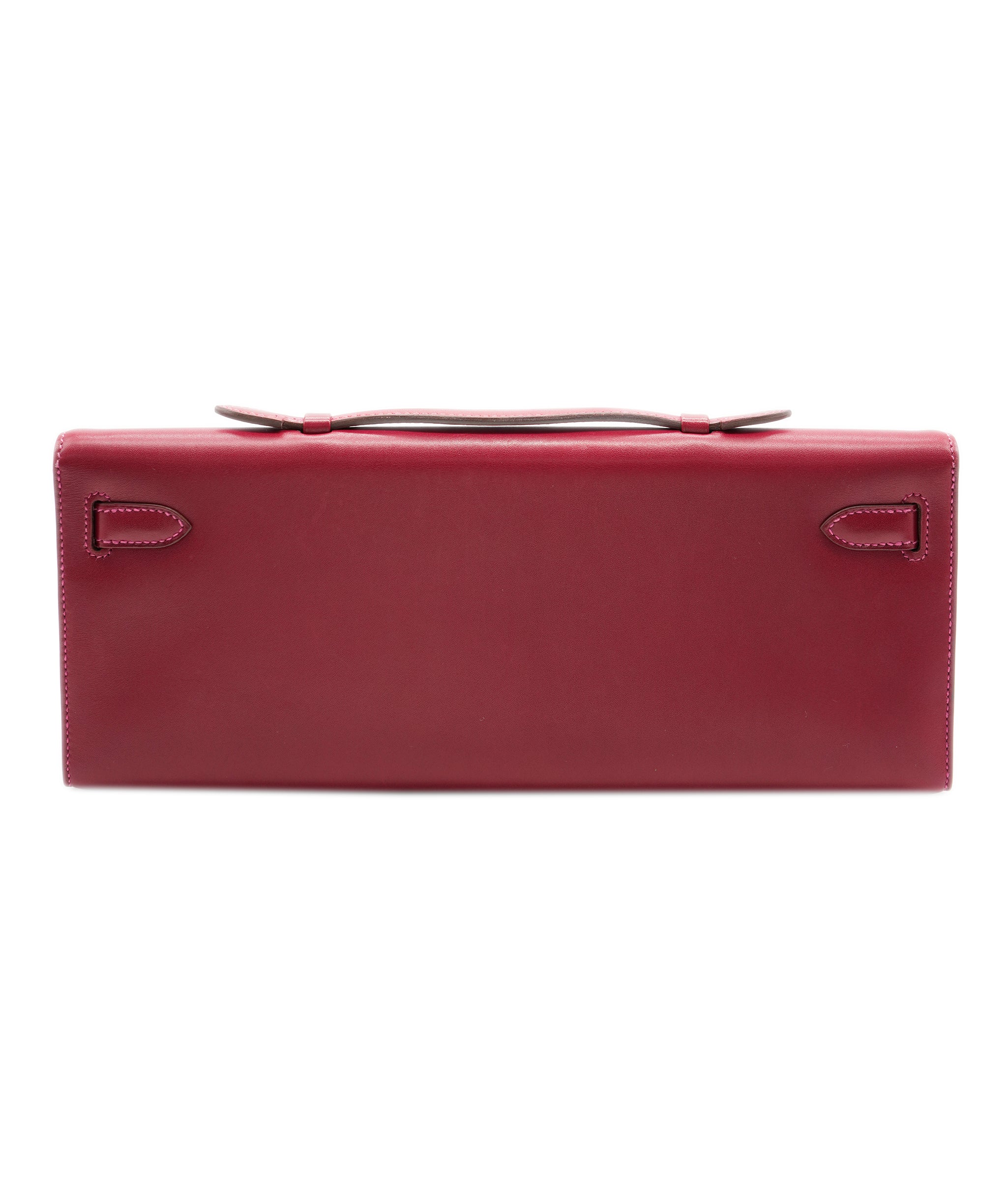 Hermès Hermes Kelly Cut Eclat Rubis / Rose Shocking Swift PHW #N SKL1562