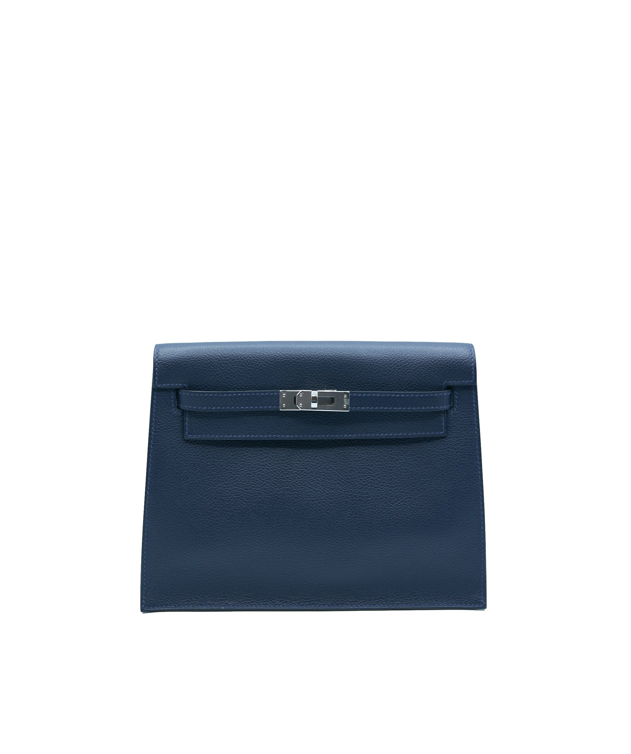 Hermès Hermes Kelly Danse Blue Nuit PHW - AGL1189