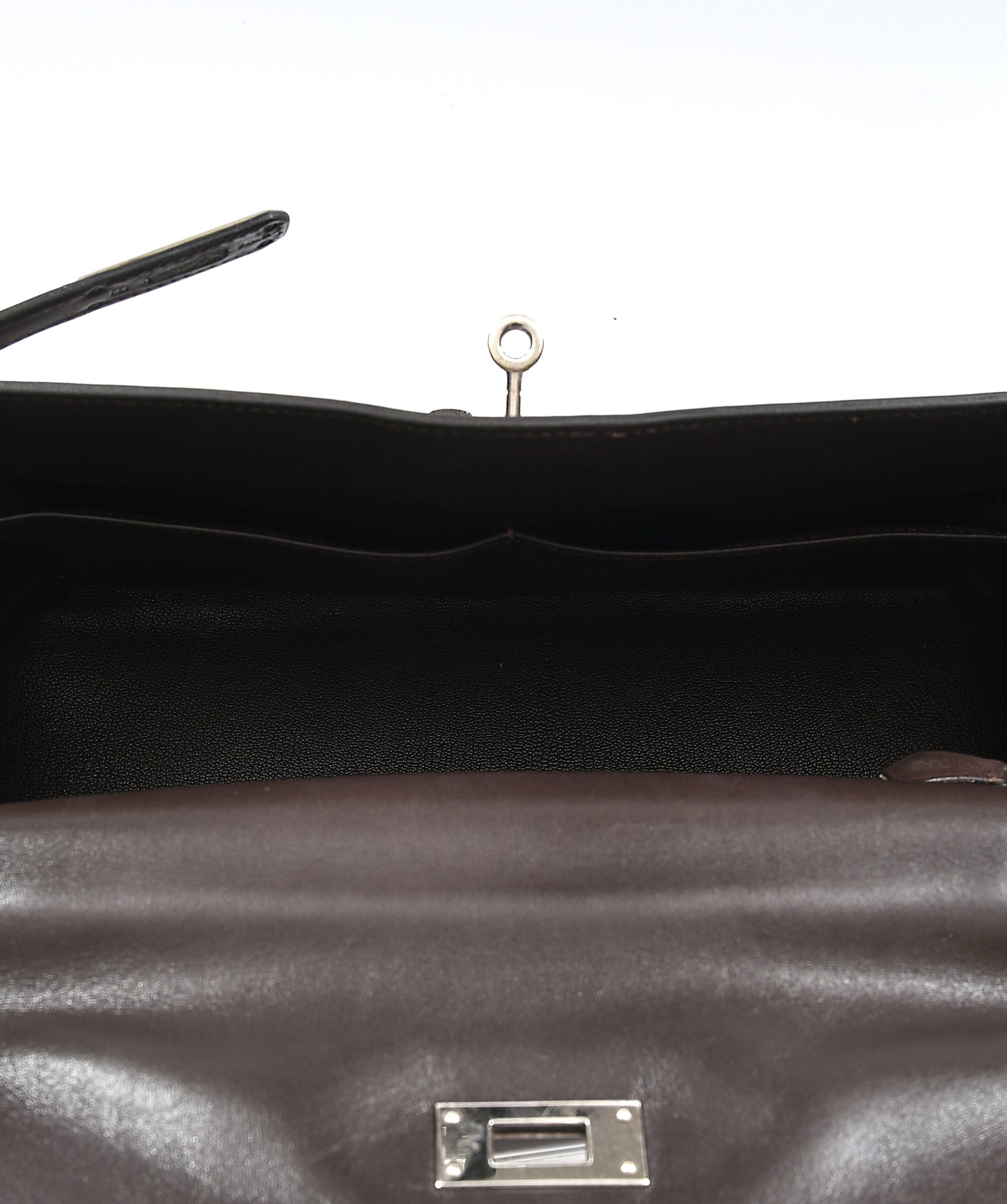 Hermès Hermes Kelly Lakis 32 Chocolate PHW #i SKC1005