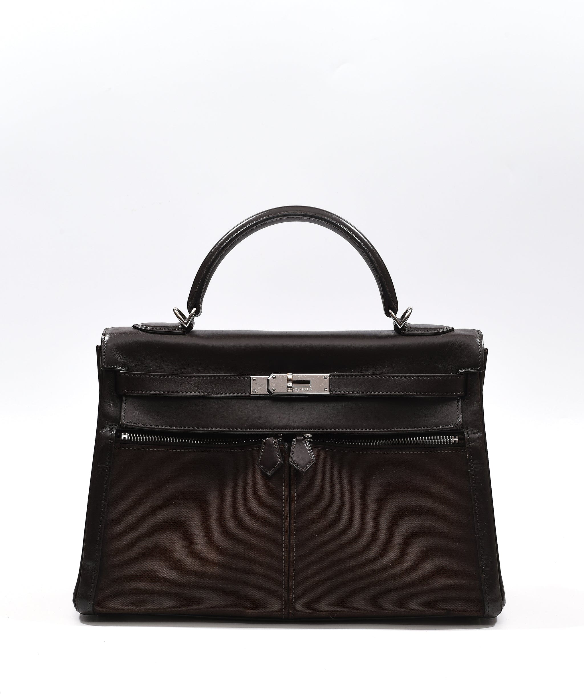 Hermès Hermes Kelly Lakis 32 Chocolate PHW #i SKC1005