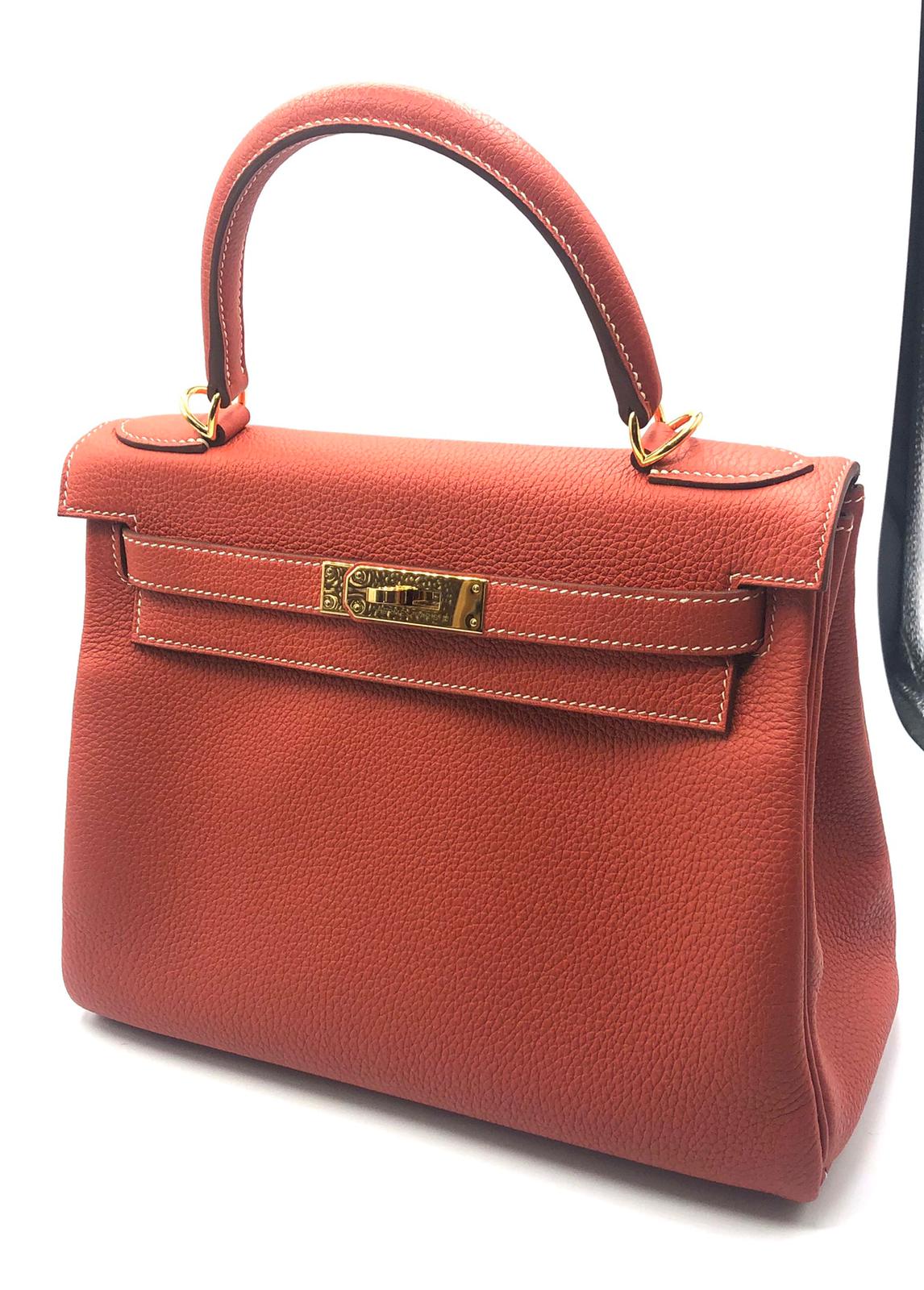 Hermès Hermes Kelly Retourne 28 Veau Togo Sanguine - ADC1088