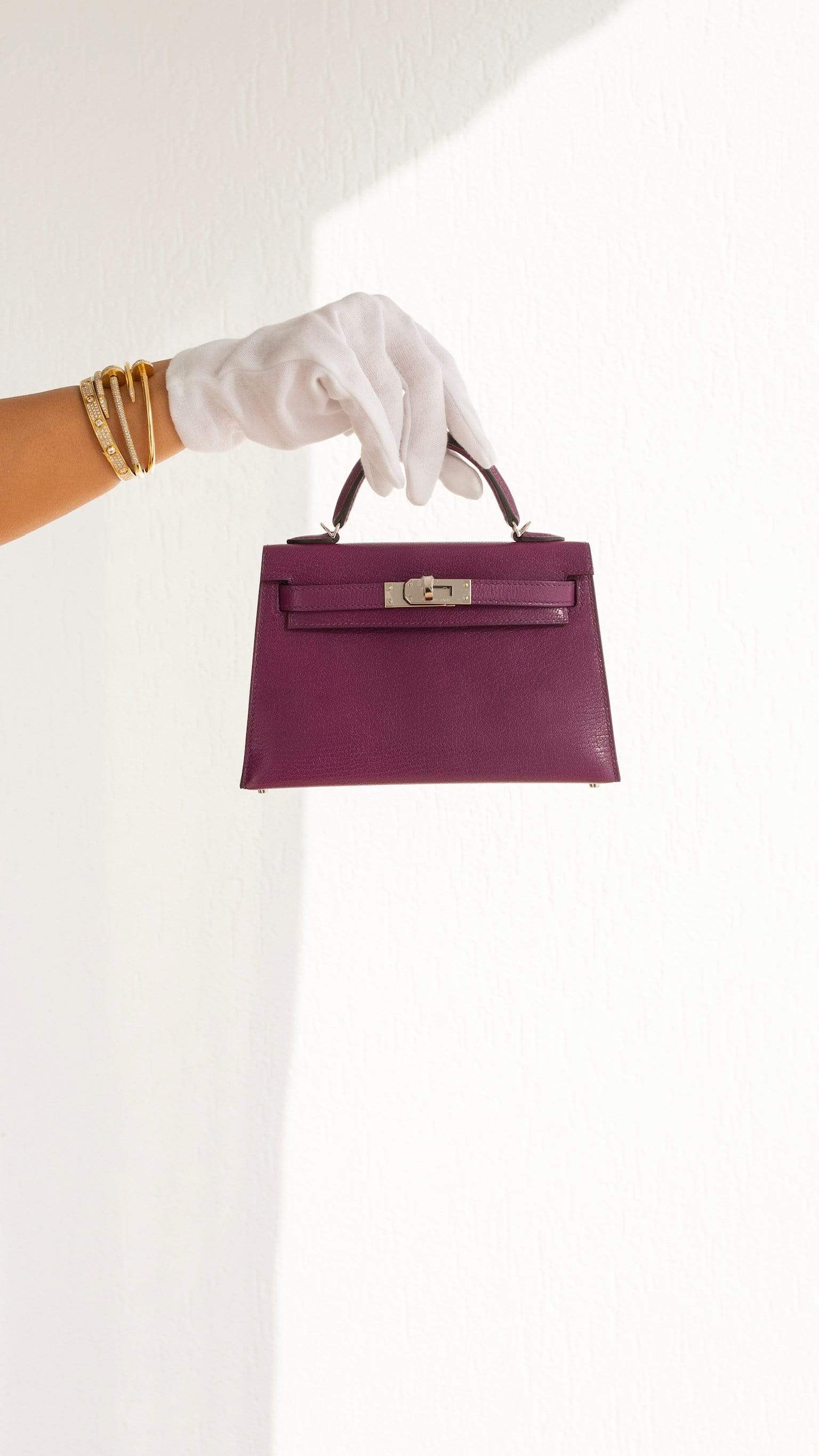 Hermès Hermès Mini Kelly Purple anemone chèvre - ASL1902