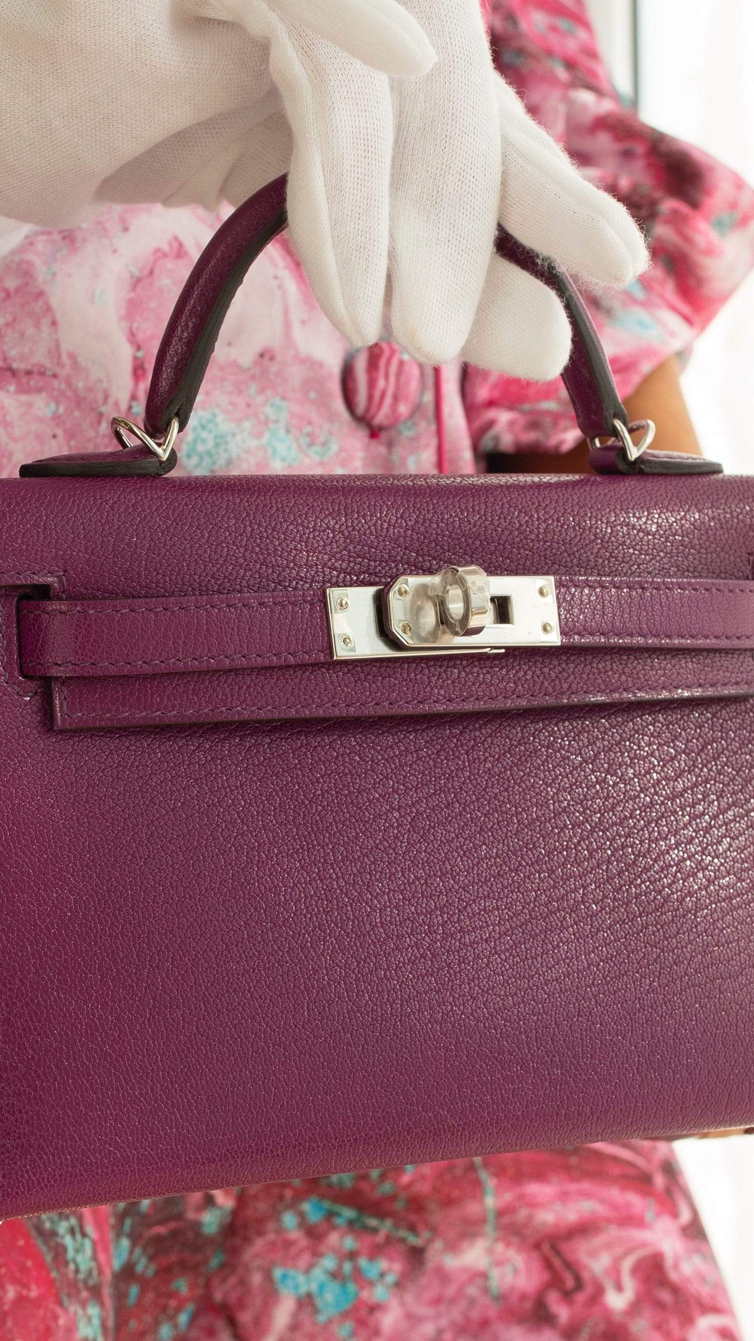 Hermès Hermès Mini Kelly Purple anemone chèvre - ASL1902