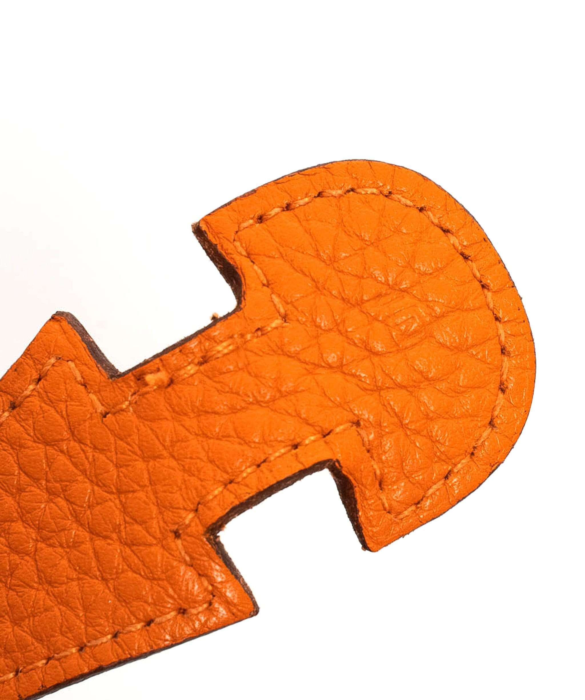 Hermès Hermes Orange Clemence Leather Evelyne PM  AGC1024