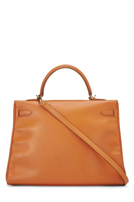 Hermès HERMES ORANGE TADELAKT KELLY RETOURNE 35 UKC1018