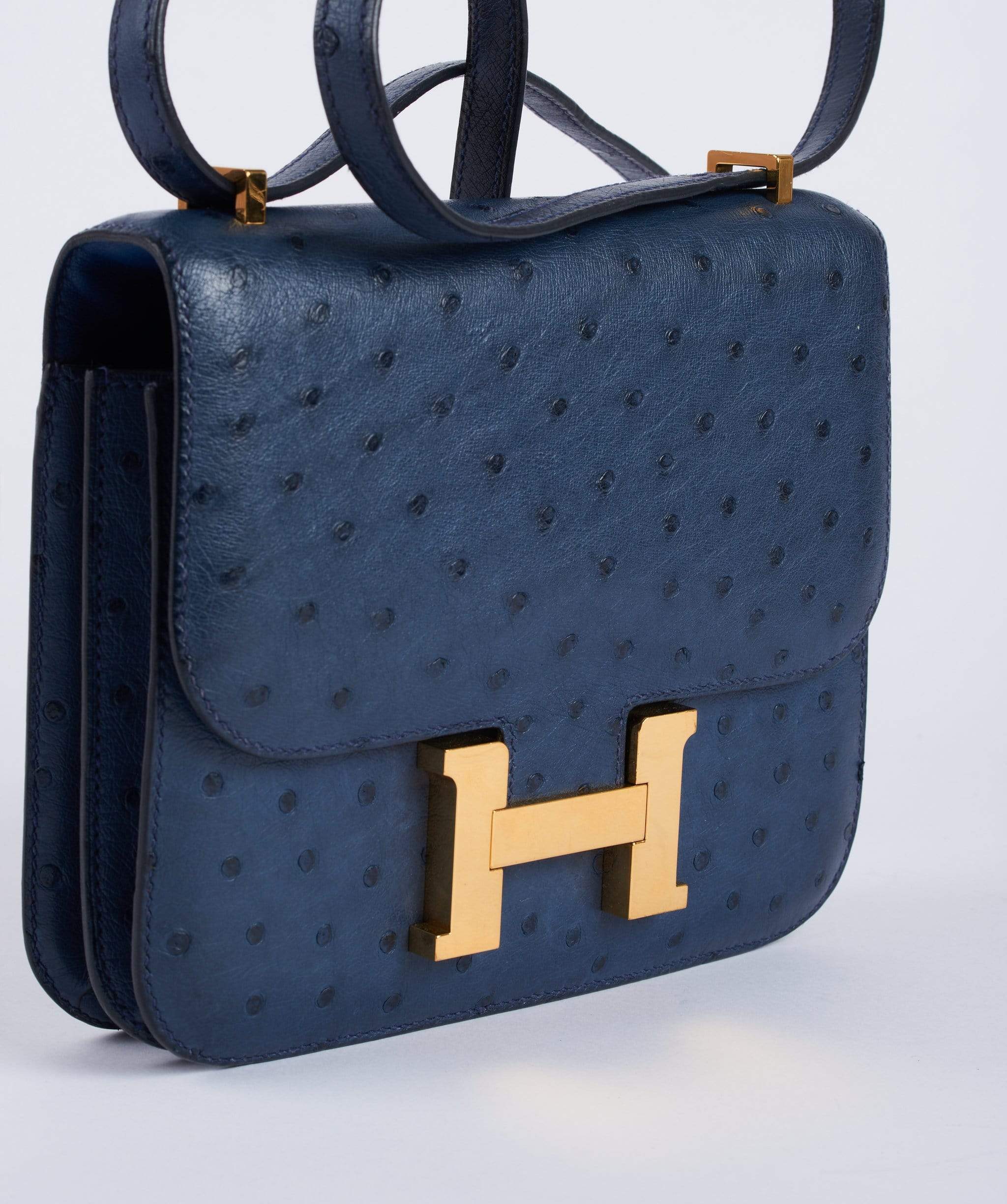 Hermès Hermes Ostrich Constance 18