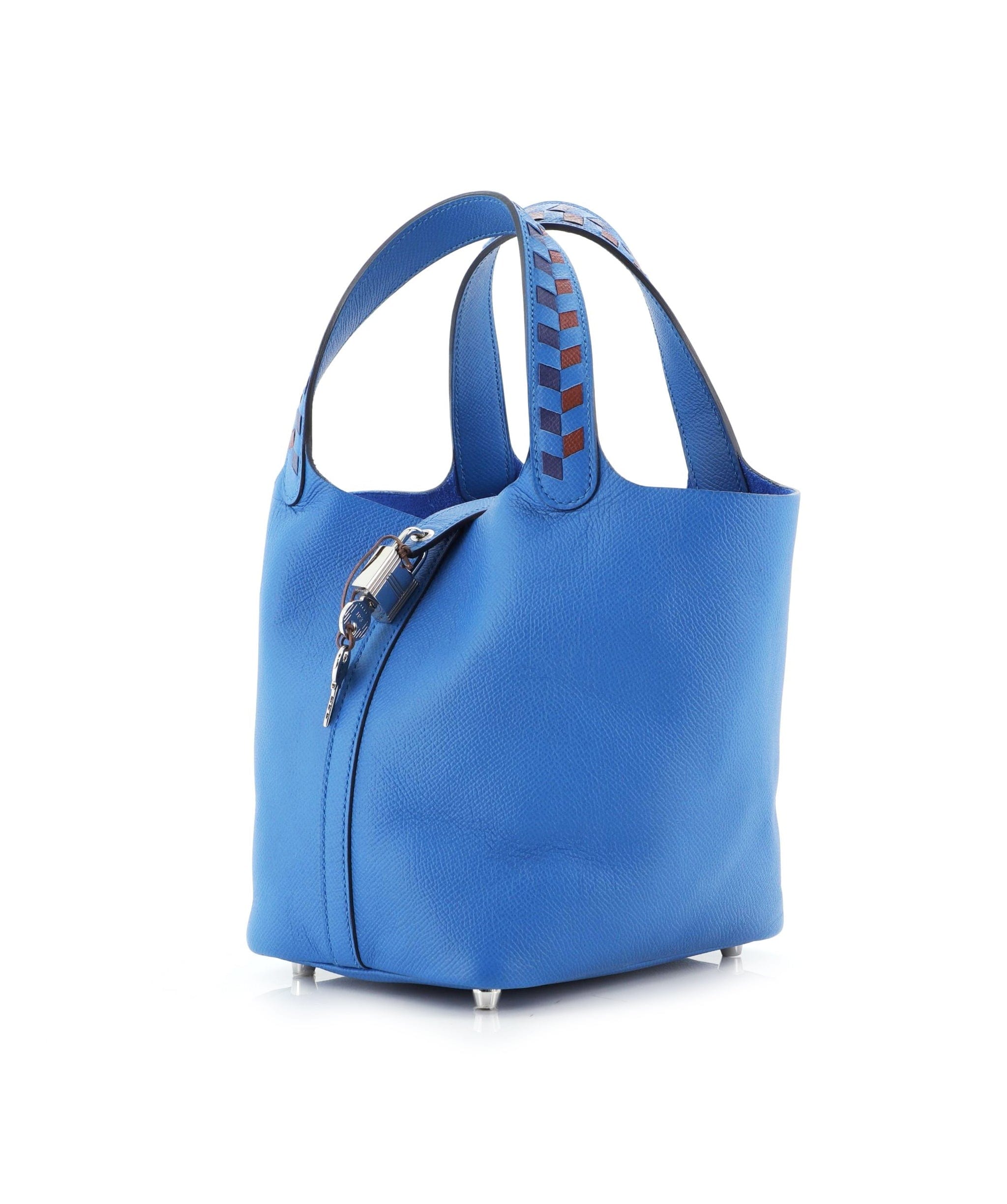 Hermès Hermes Picotin 18 Blue Tressage RJC1243