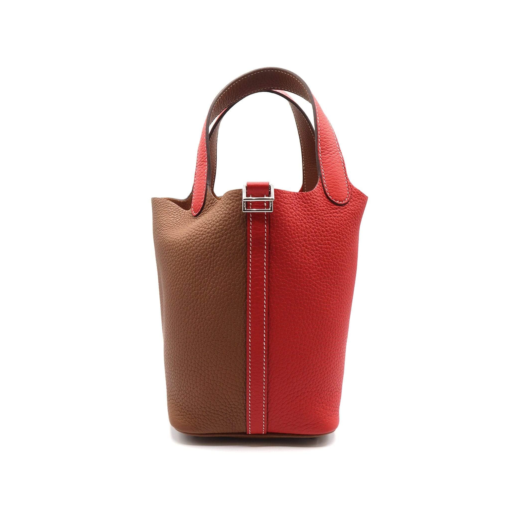 Hermès Hermes Picotin Bi-colour Rouge De Coeur and Gold