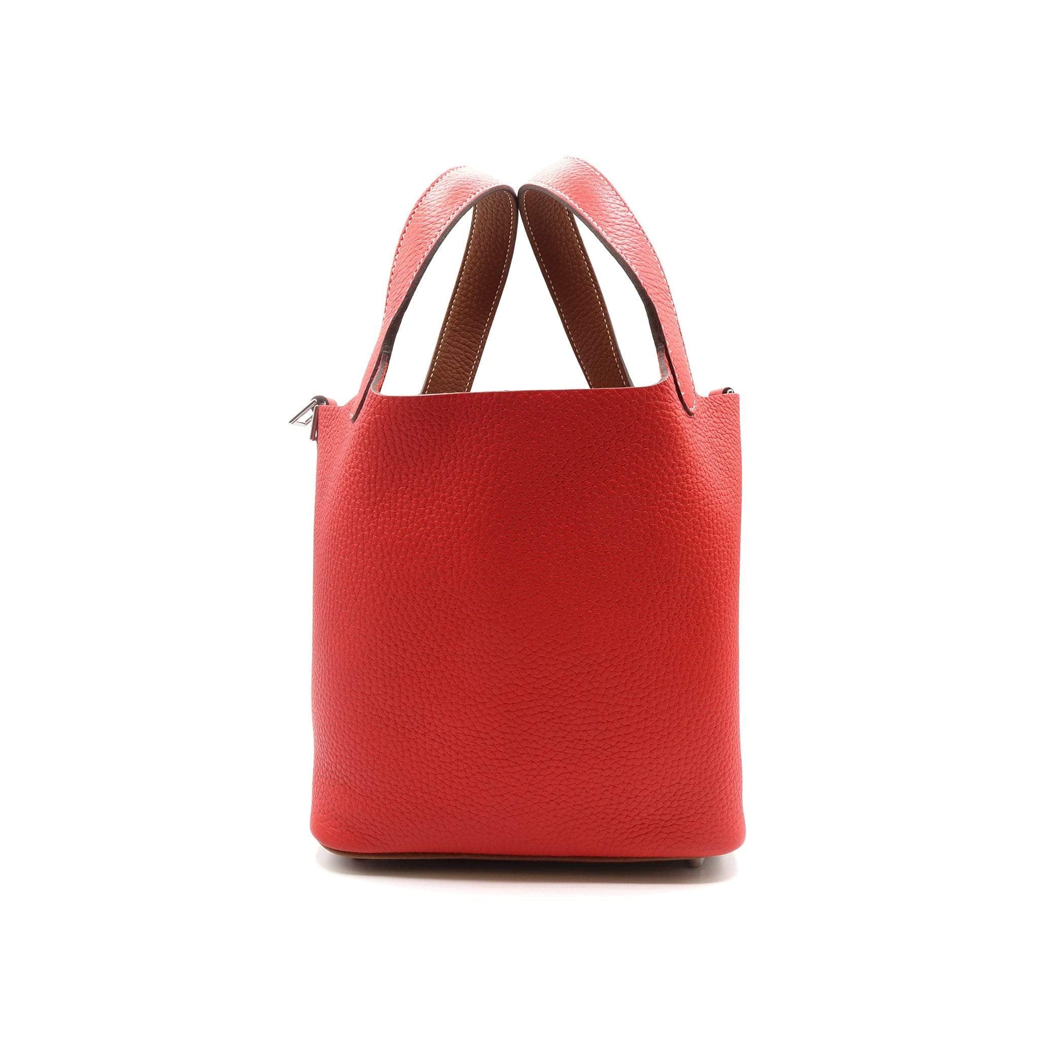 Hermès Hermes Picotin Bi-colour Rouge De Coeur and Gold