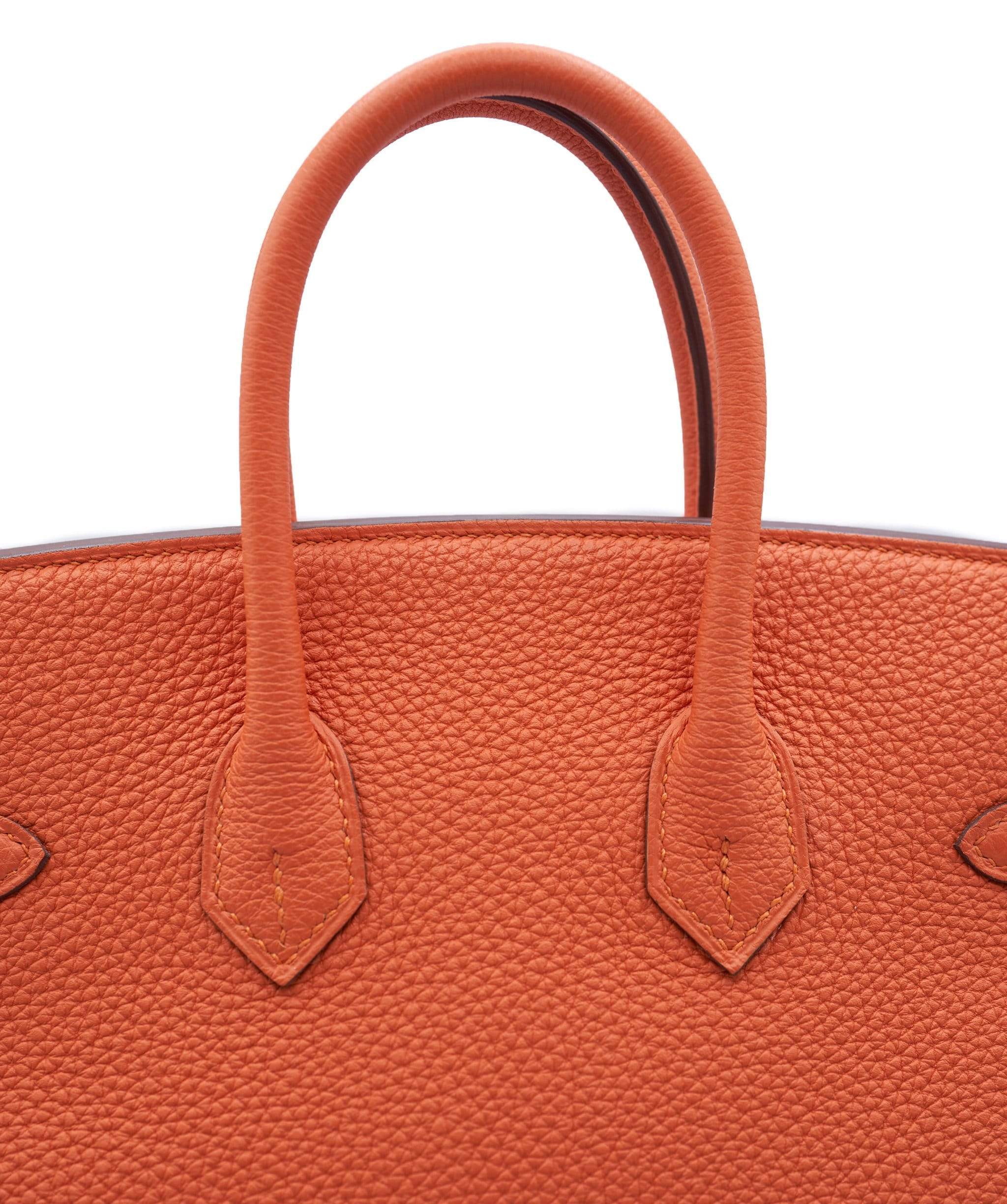 Hermès Hermès Preloved Birkin 25 Feu with PHW - ADL1162