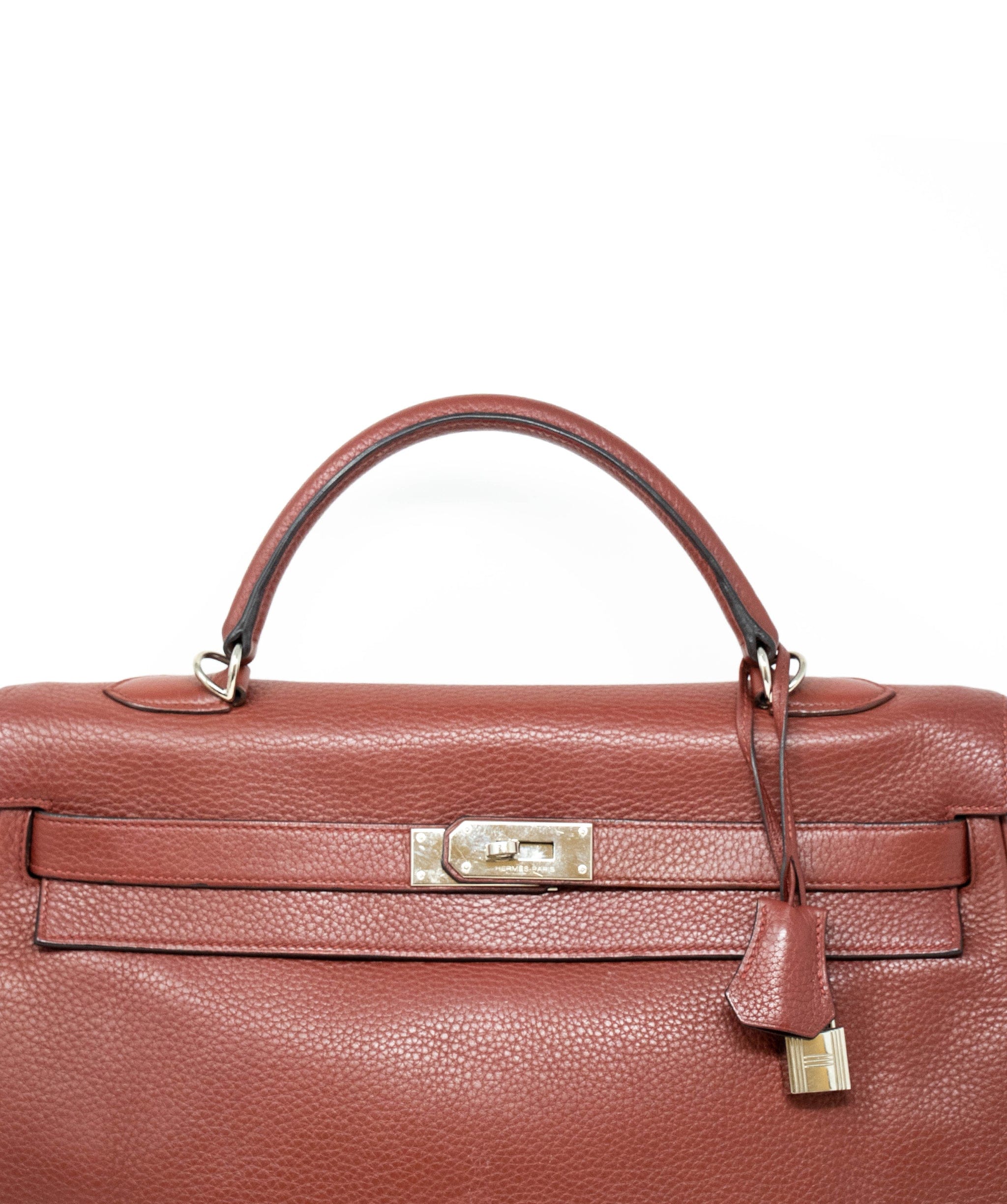 Hermès Hermes Red Kelly 40 Clemence PHW 2011 ASL2614