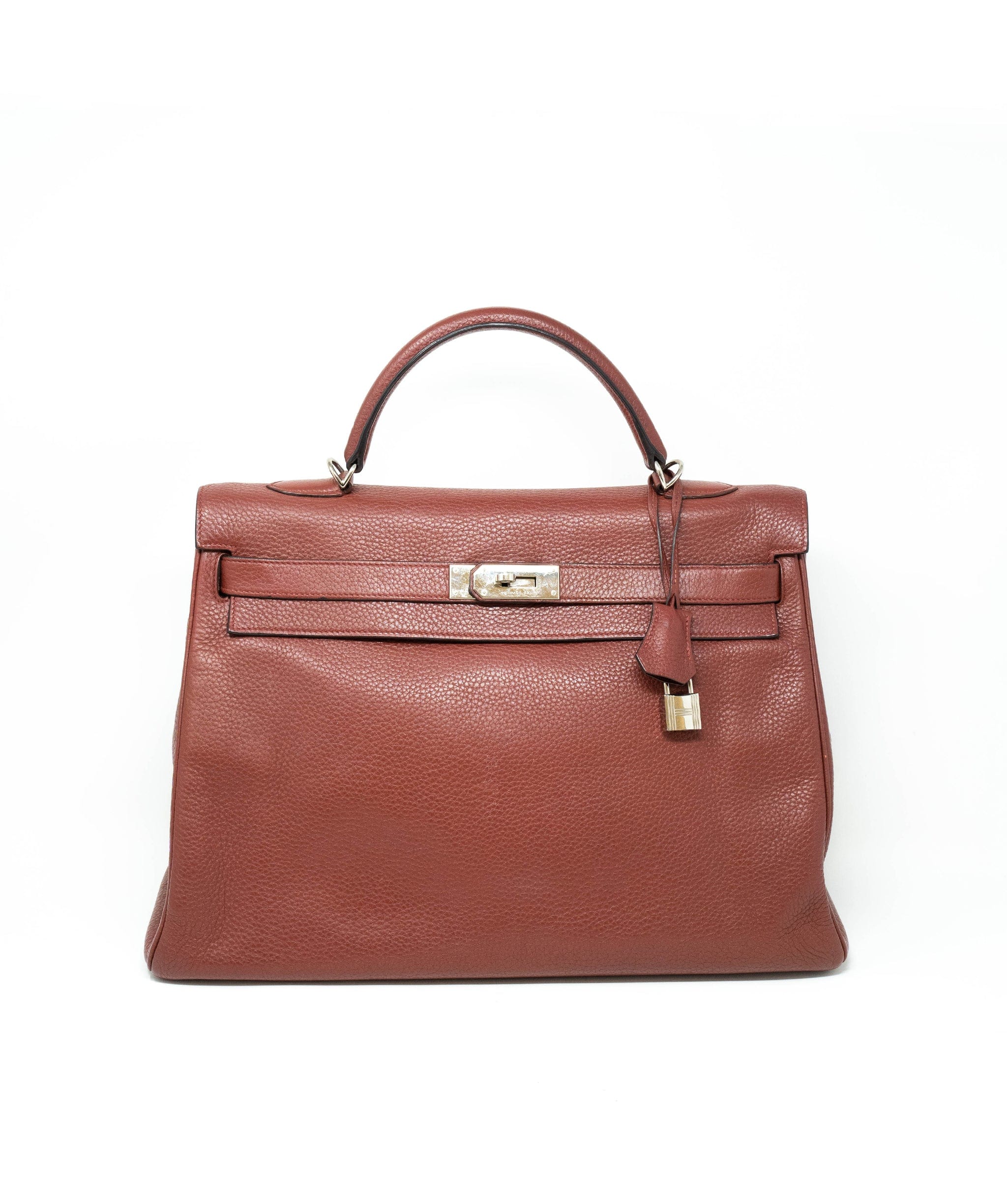 Hermès Hermes Red Kelly 40 Clemence PHW 2011 ASL2614