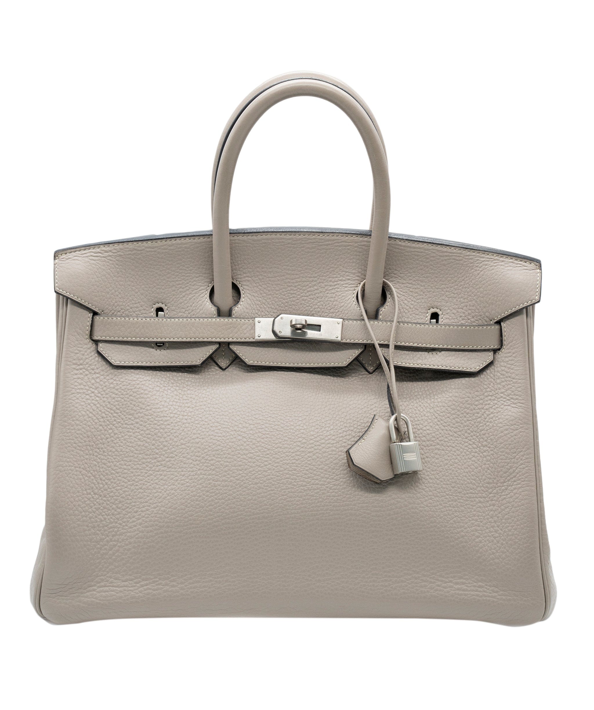 Hermès Hermes Togo Birkin 35 Gris Tourterelle with Brushed PHW - ASL5929