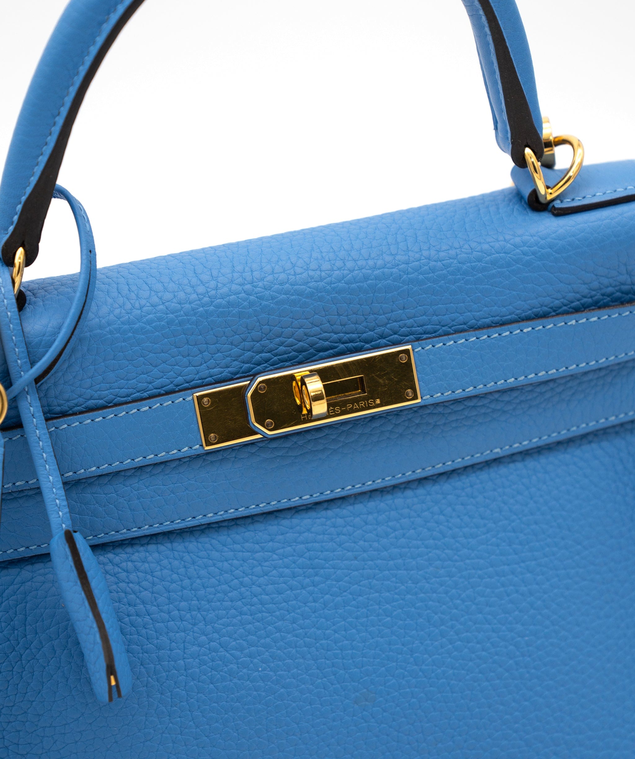 Hermès Hermes Togo Kelly Retourne 28 Bleu Paradise ASL2986