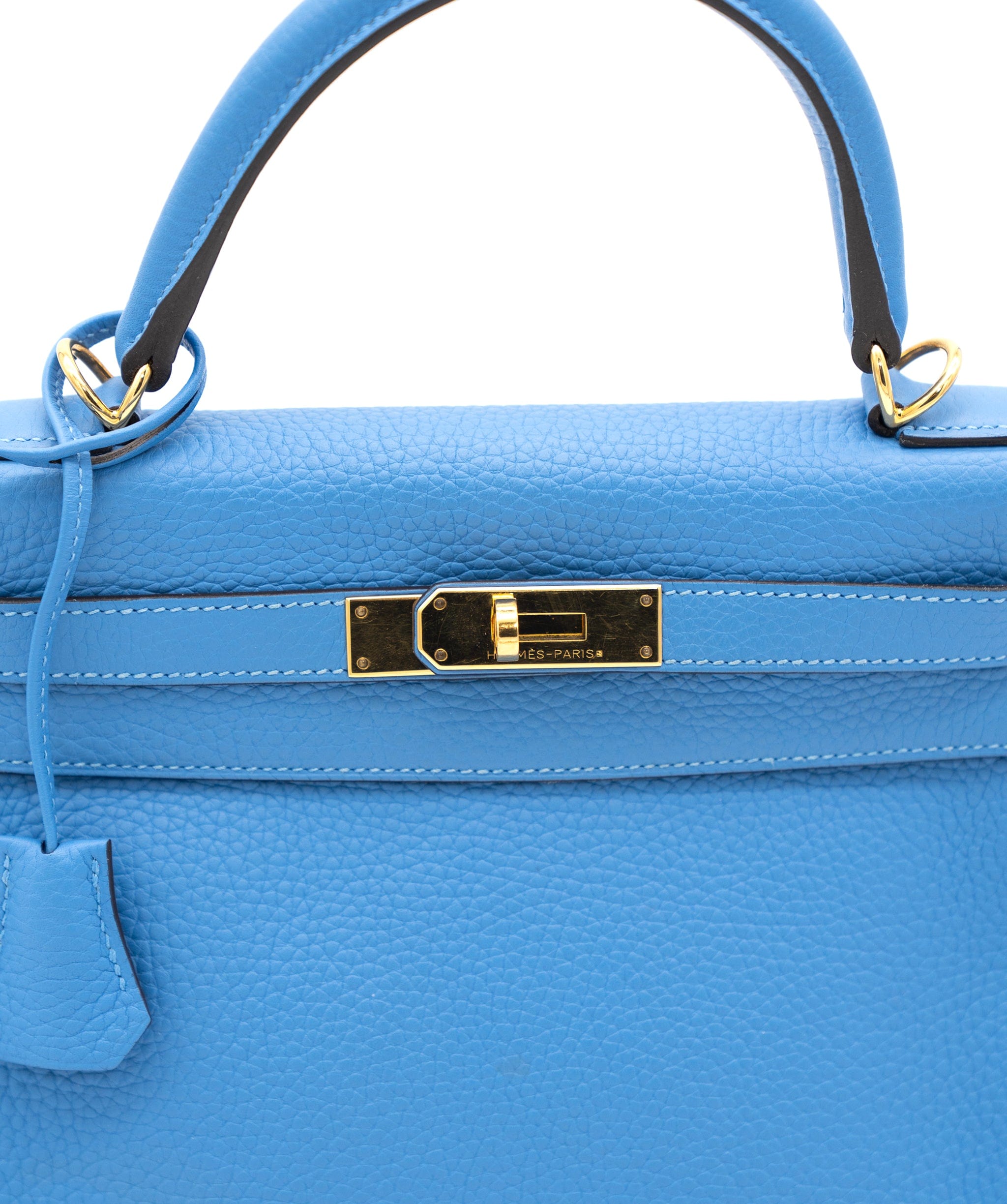 Hermès Hermes Togo Kelly Retourne 28 Bleu Paradise ASL2986