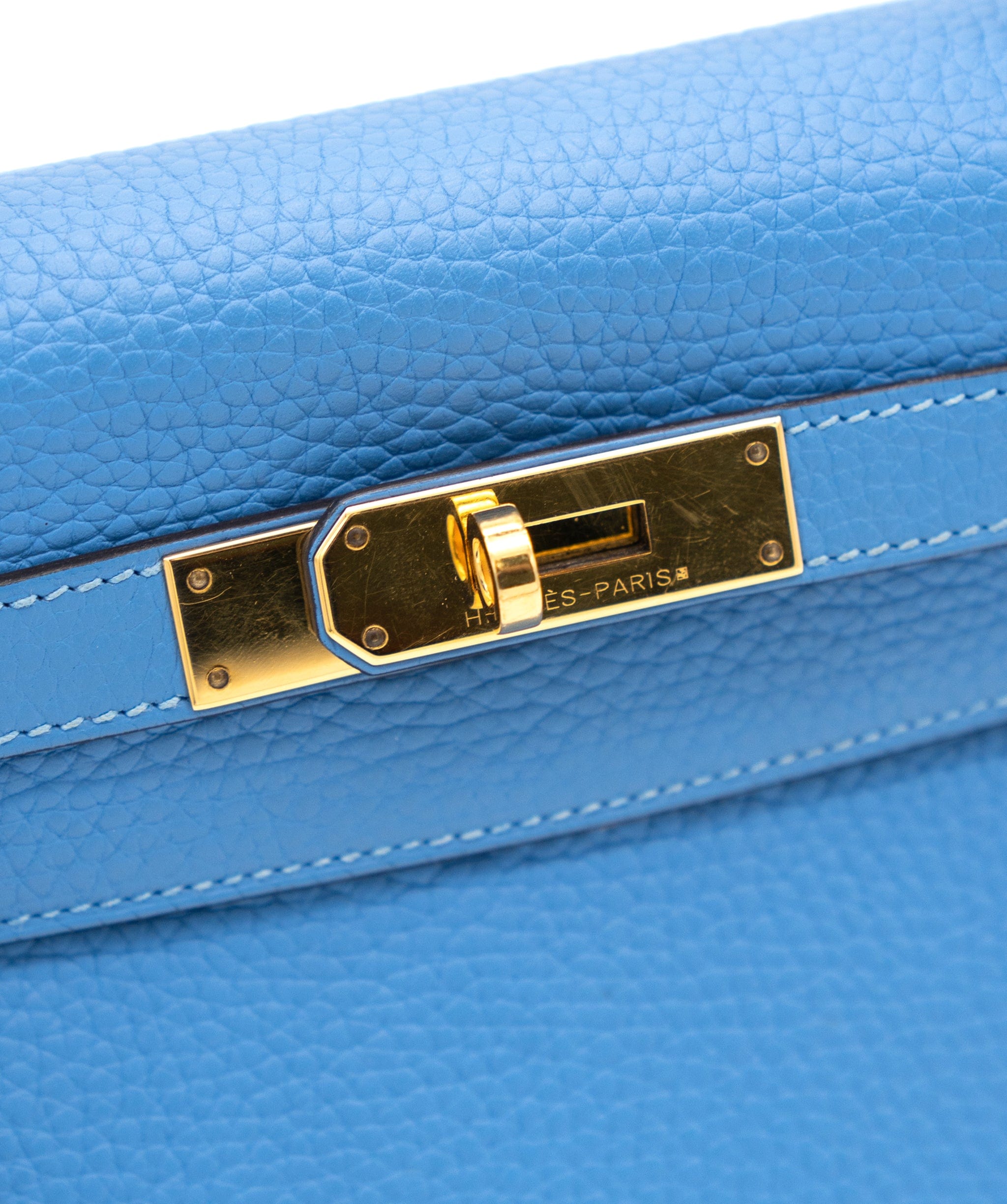 Hermès Hermes Togo Kelly Retourne 28 Bleu Paradise ASL2986