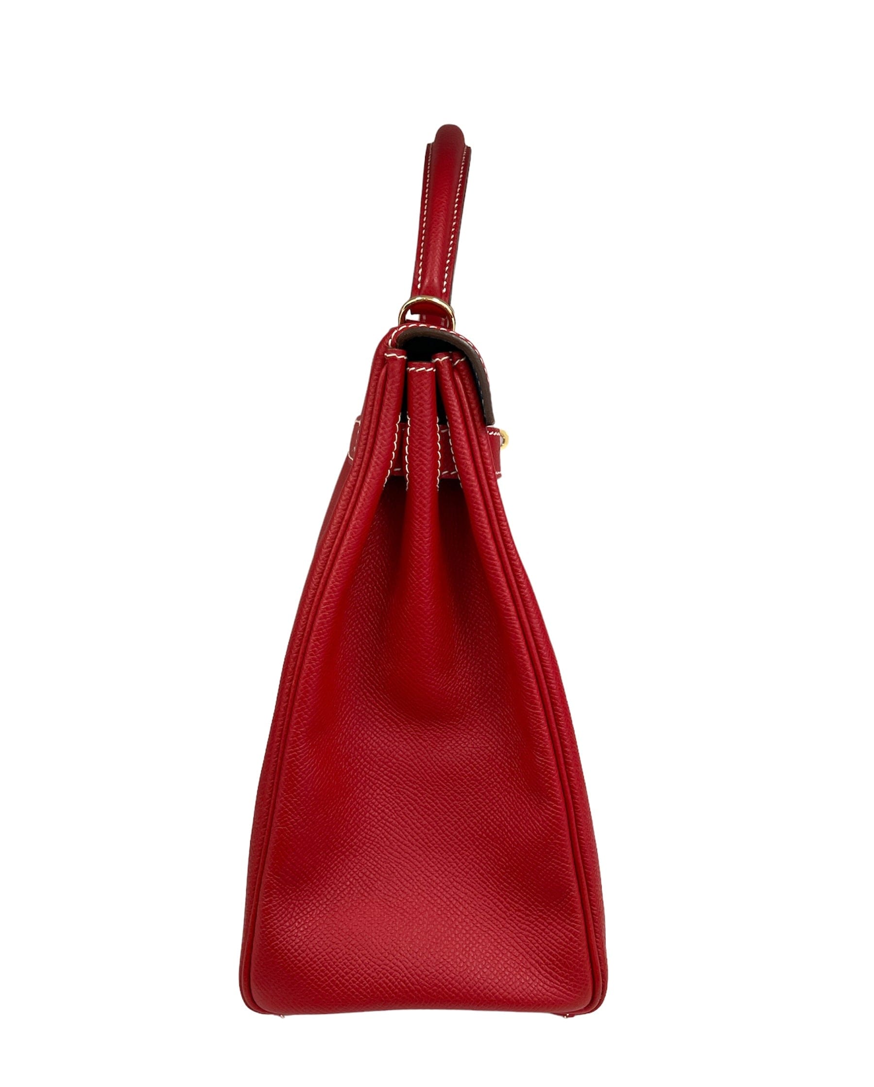 Hermès Kelly 32 Candy Rouge Casaque / Blue Thalassa Epsom PBHW SYL1089