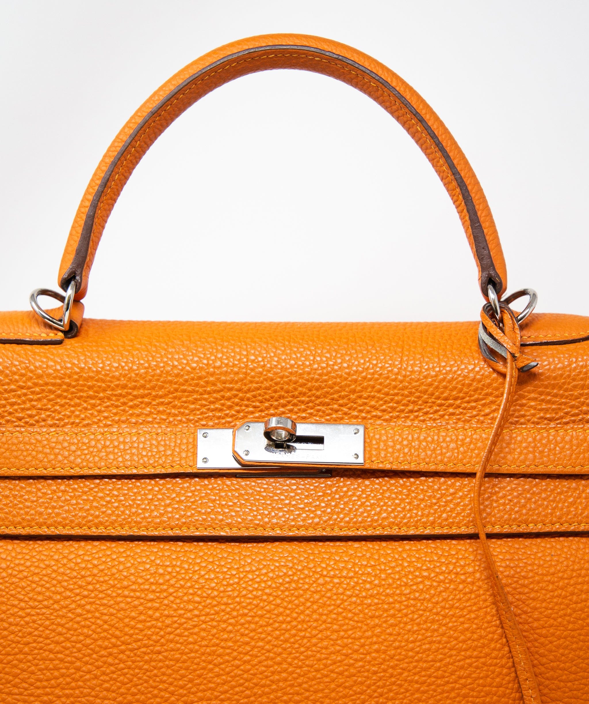 Hermès Pre-Owned Hermes Orange Poppy Togo Kelly Retourne 35 ADC1181