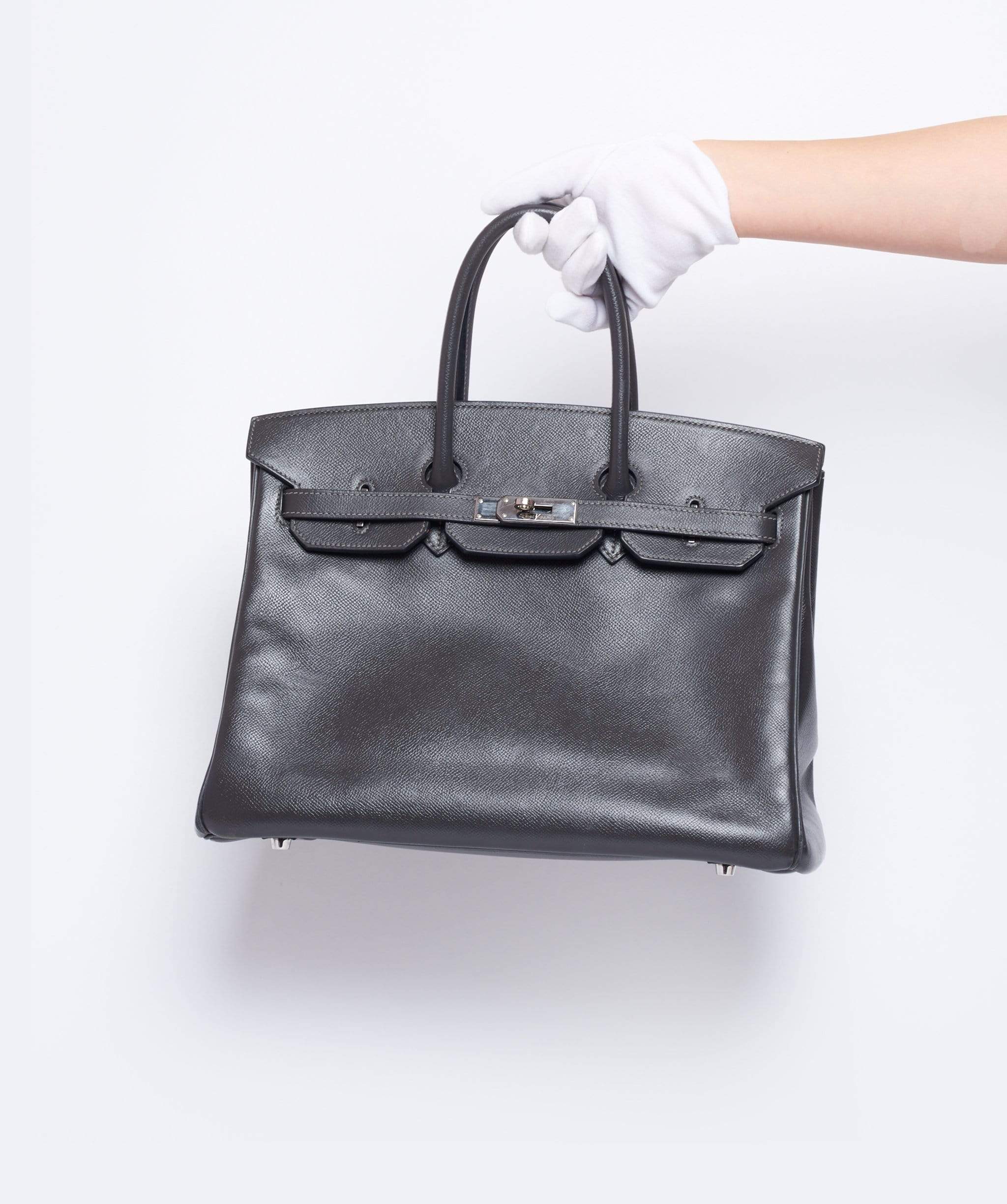 Hermès Preloved Hermes Birkin 35 Graphite Epsom PHW - AWL1526