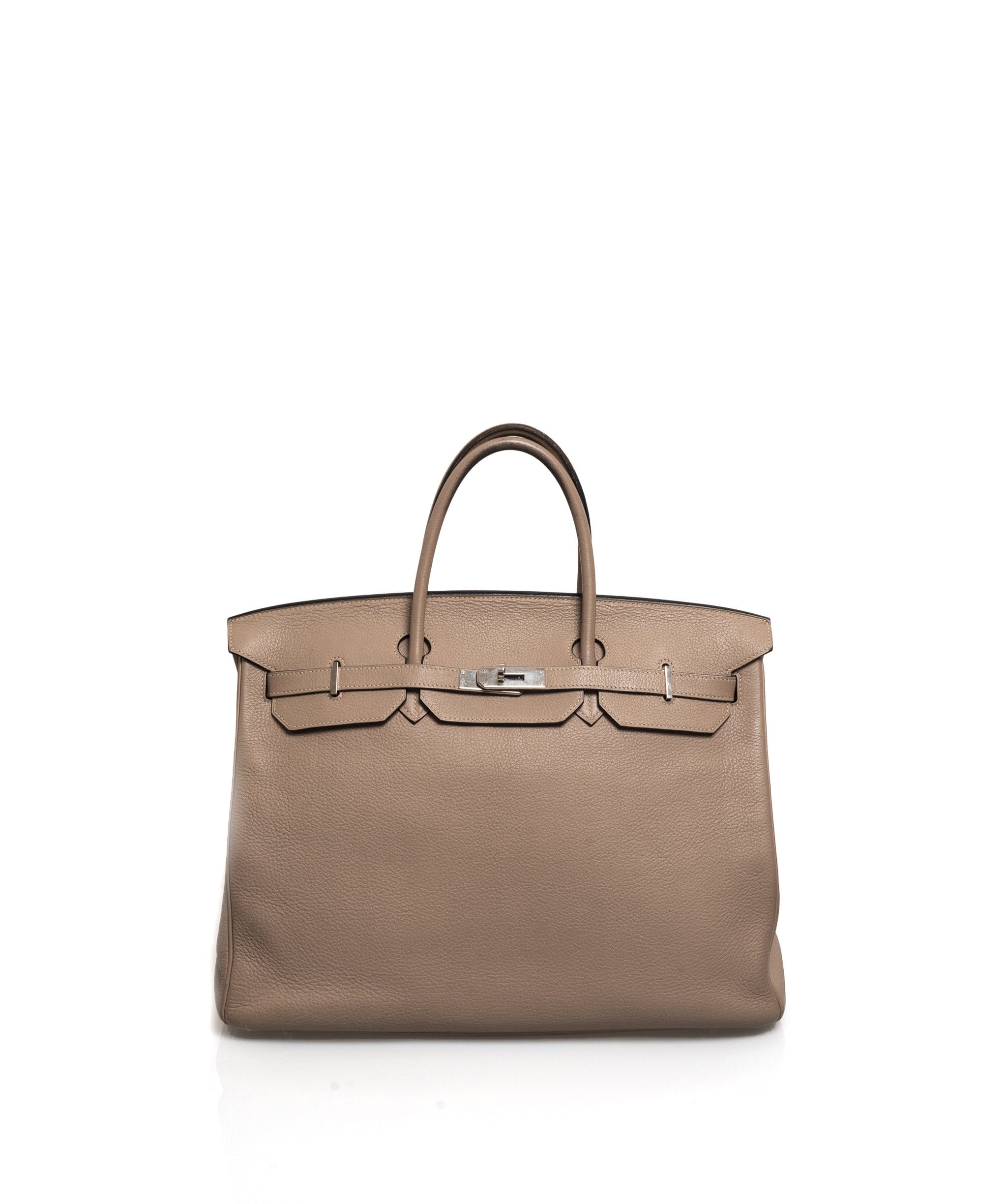 Hermès Preloved Hermes Birkin 40 Gris Tourterelle Clemence PHW - AWL1498