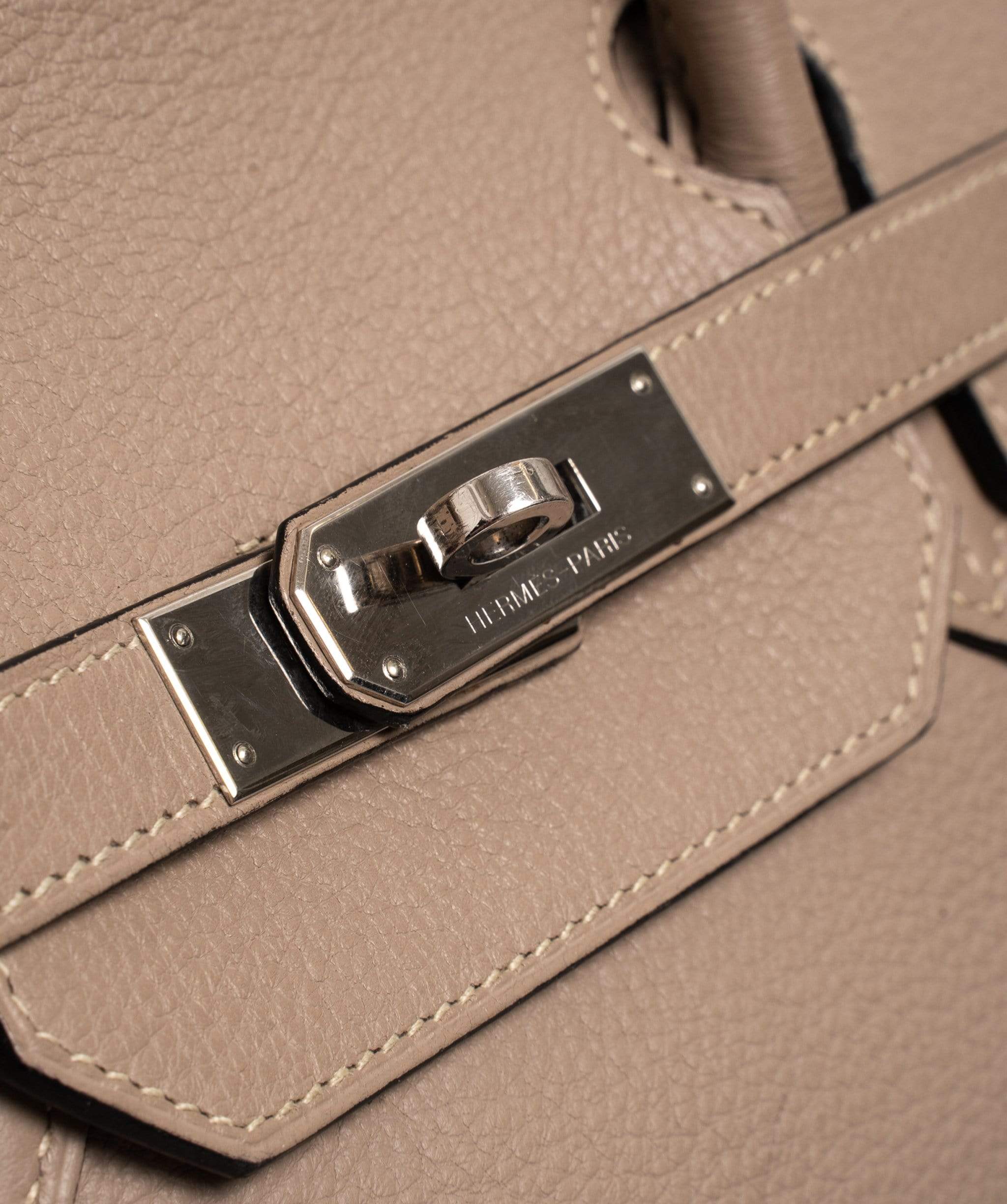 Hermès Preloved Hermes Birkin 40 Gris Tourterelle Clemence PHW - AWL1498