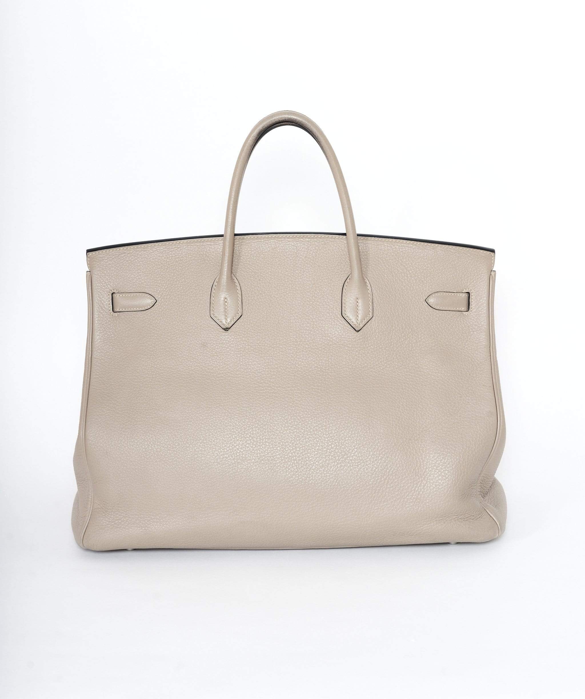 Hermès Preloved Hermes Birkin 40 Gris Tourterelle Clemence PHW MW1564