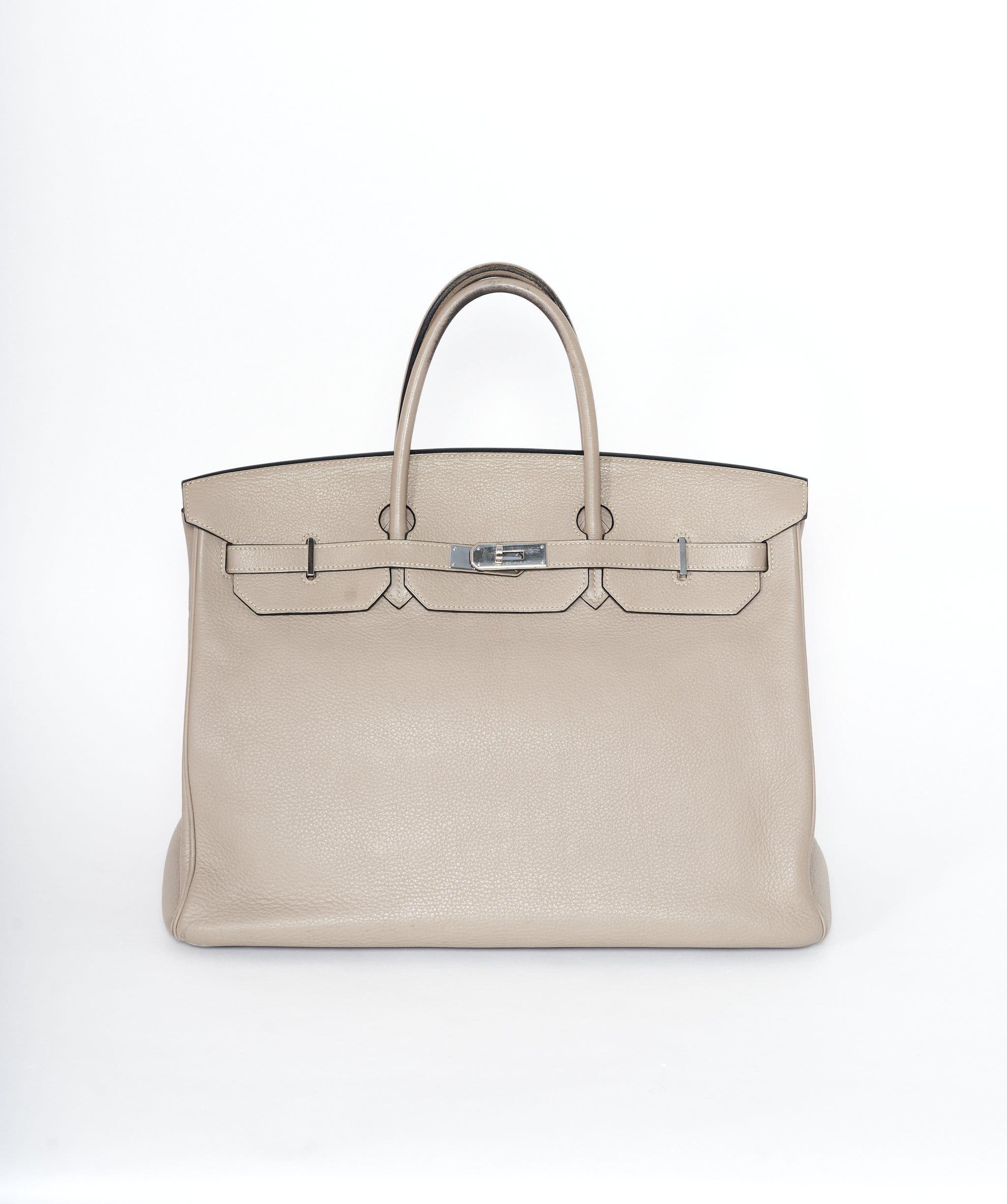 Hermès Preloved Hermes Birkin 40 Gris Tourterelle Clemence PHW MW1564