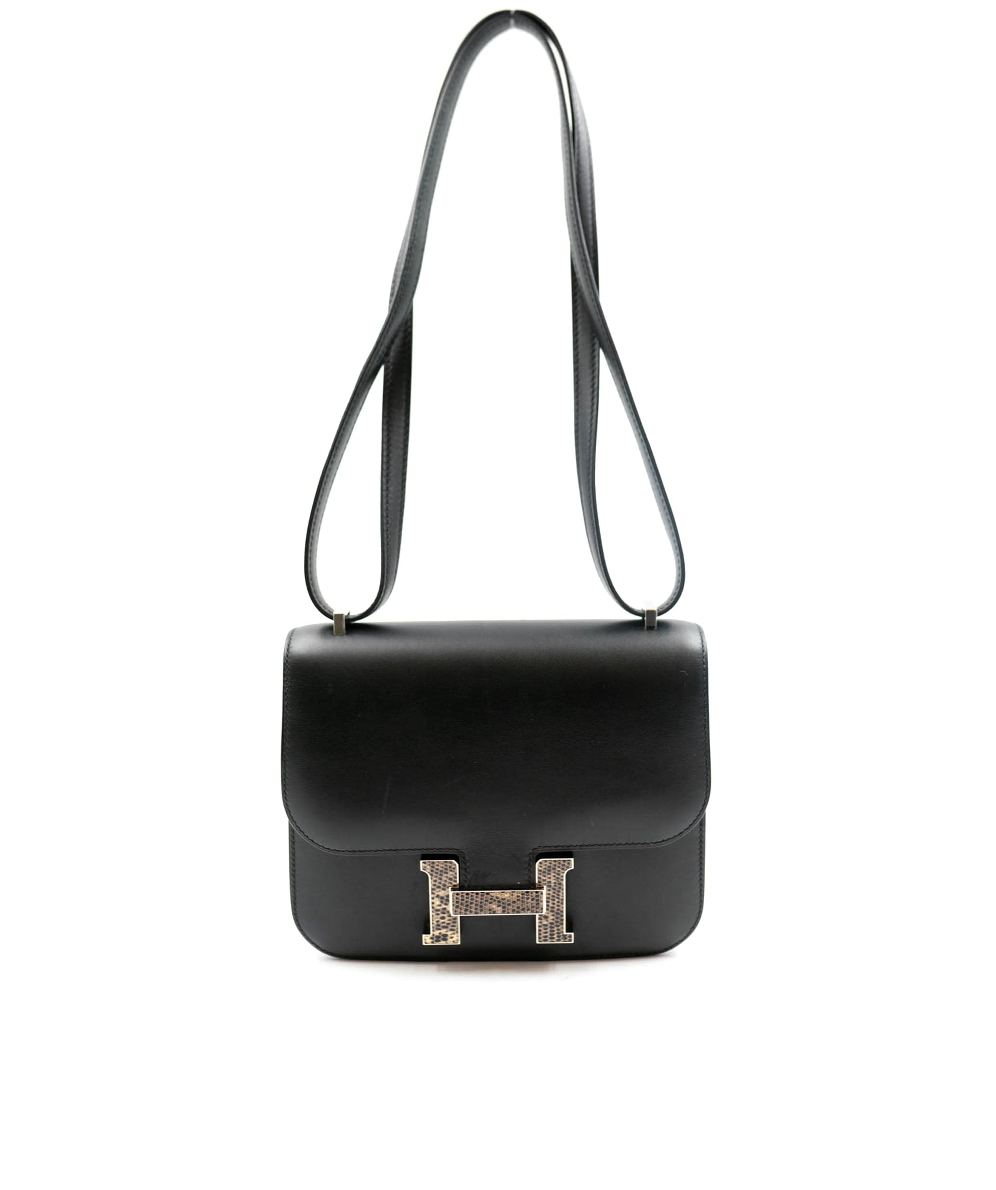 Hermès Preloved Hermes C18 Black Swift Ombre Buckle SKL1067