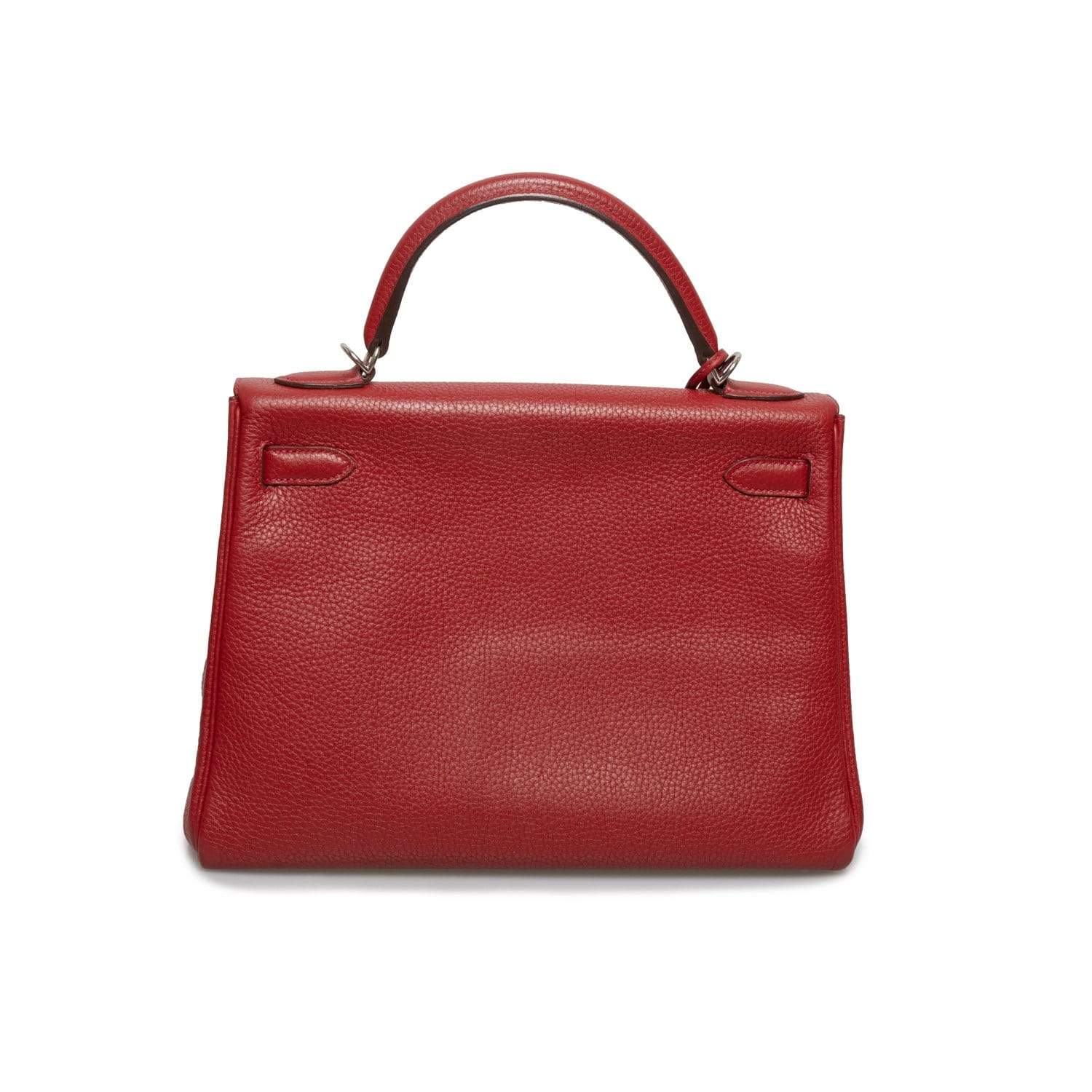 Hermès Preowned Hermes Kelly 32 Rouge Casaque Clemence PHW - ASL1705