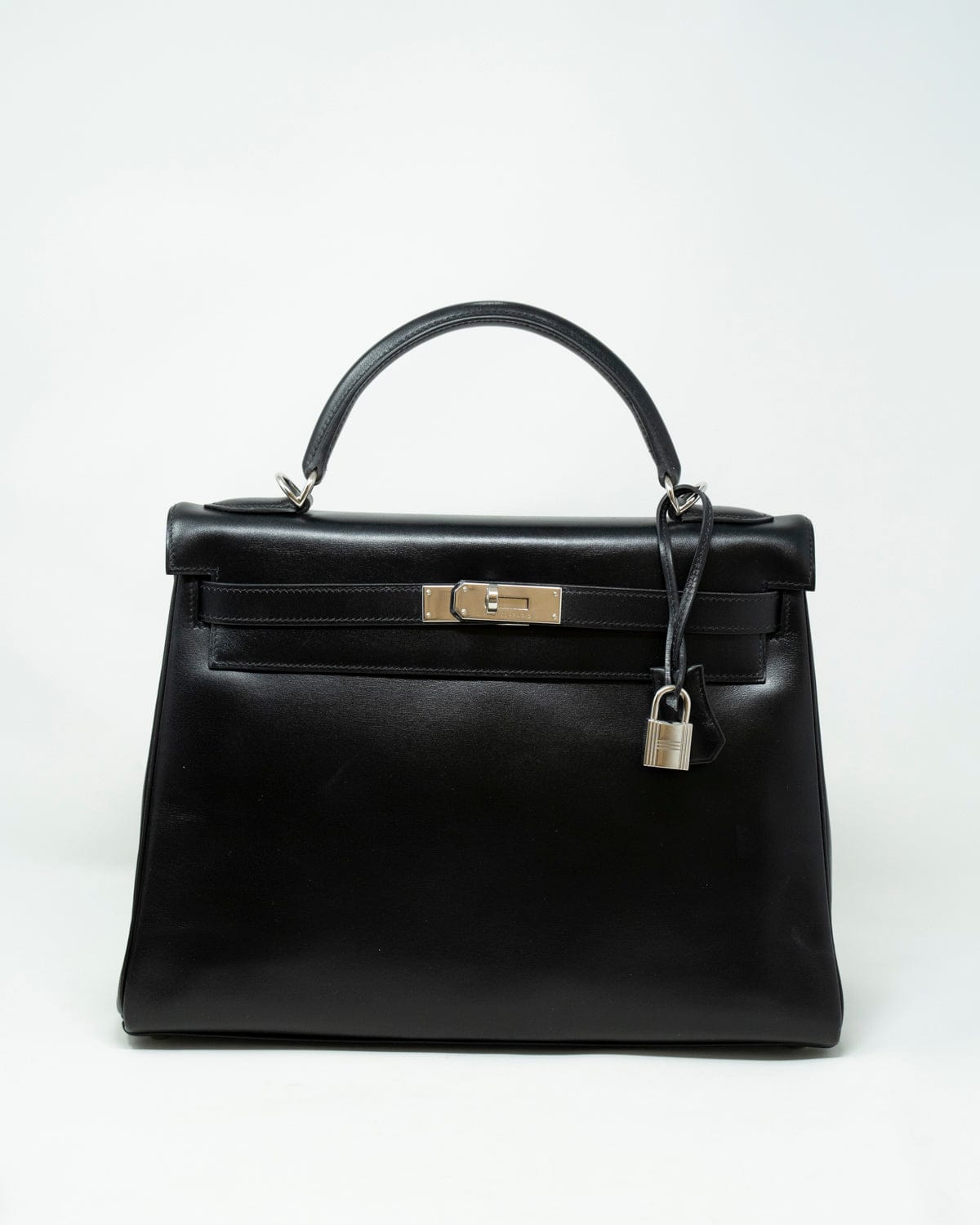 Hermès Rare Hermes Black Box Retourne Kelly 32 with PHW - ASL2285