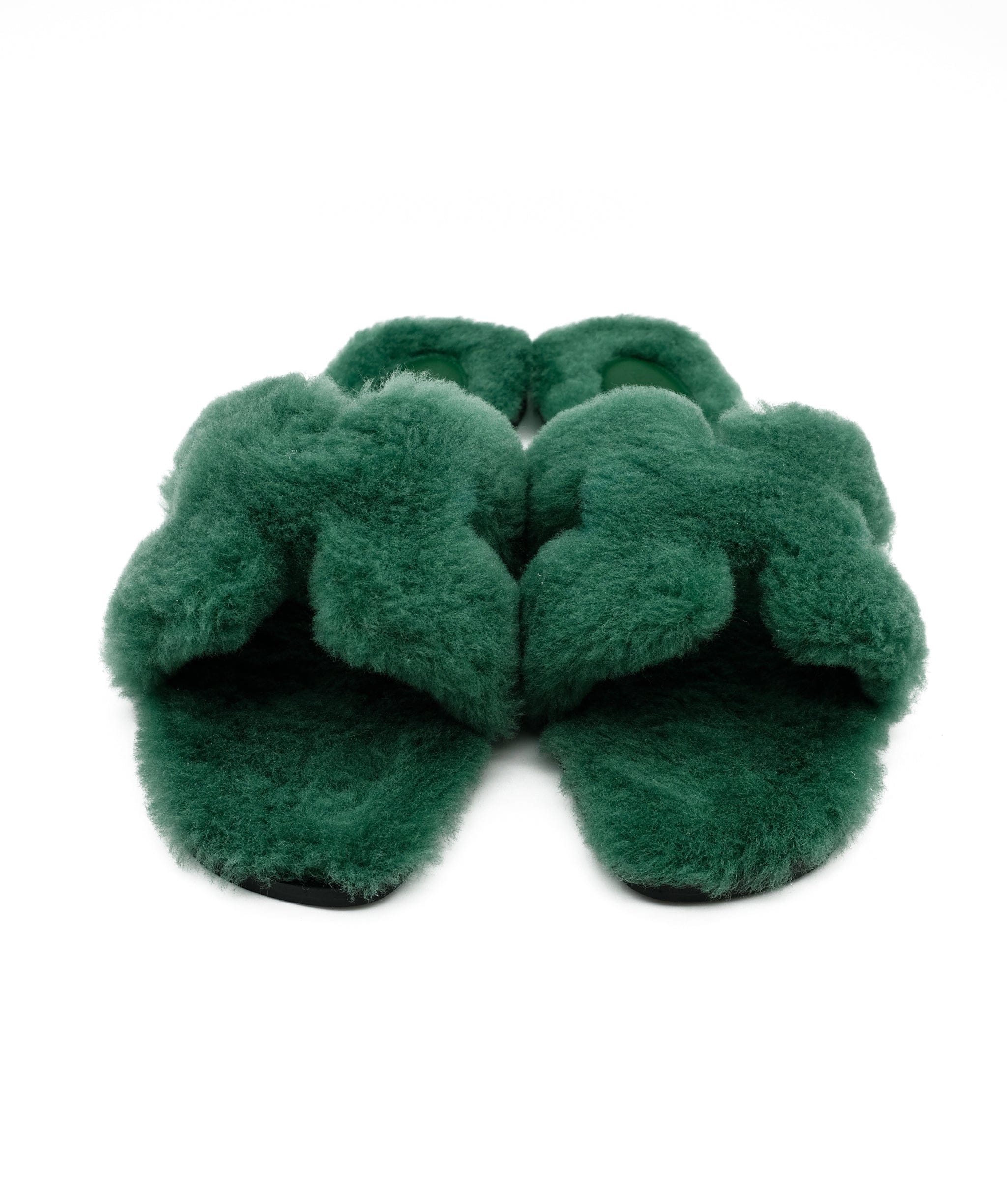 Hermès Hermes Fluffy Oran Vert Anglais 39 RJC2029