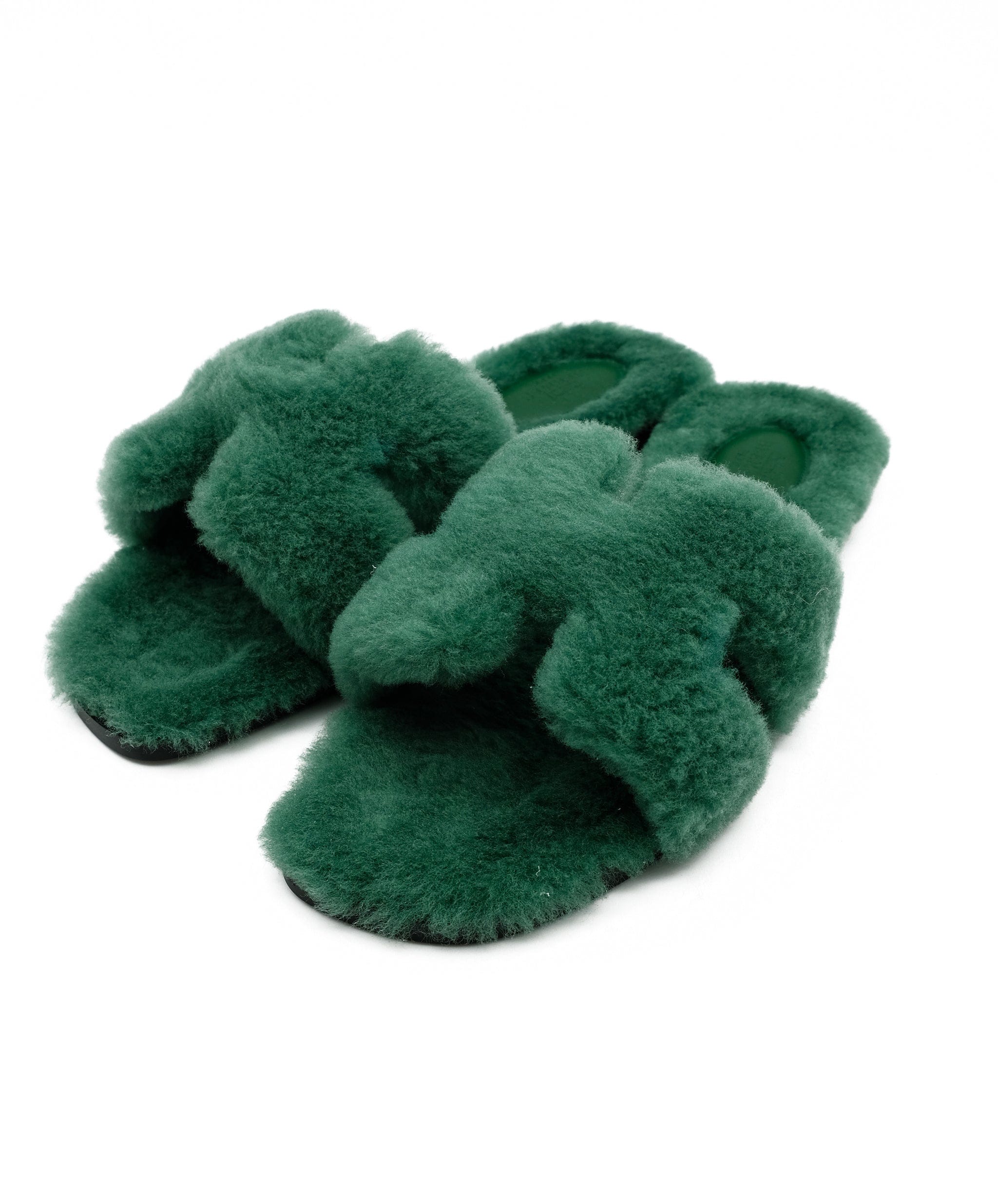 Hermès Hermes Fluffy Oran Vert Anglais 39 RJC2029