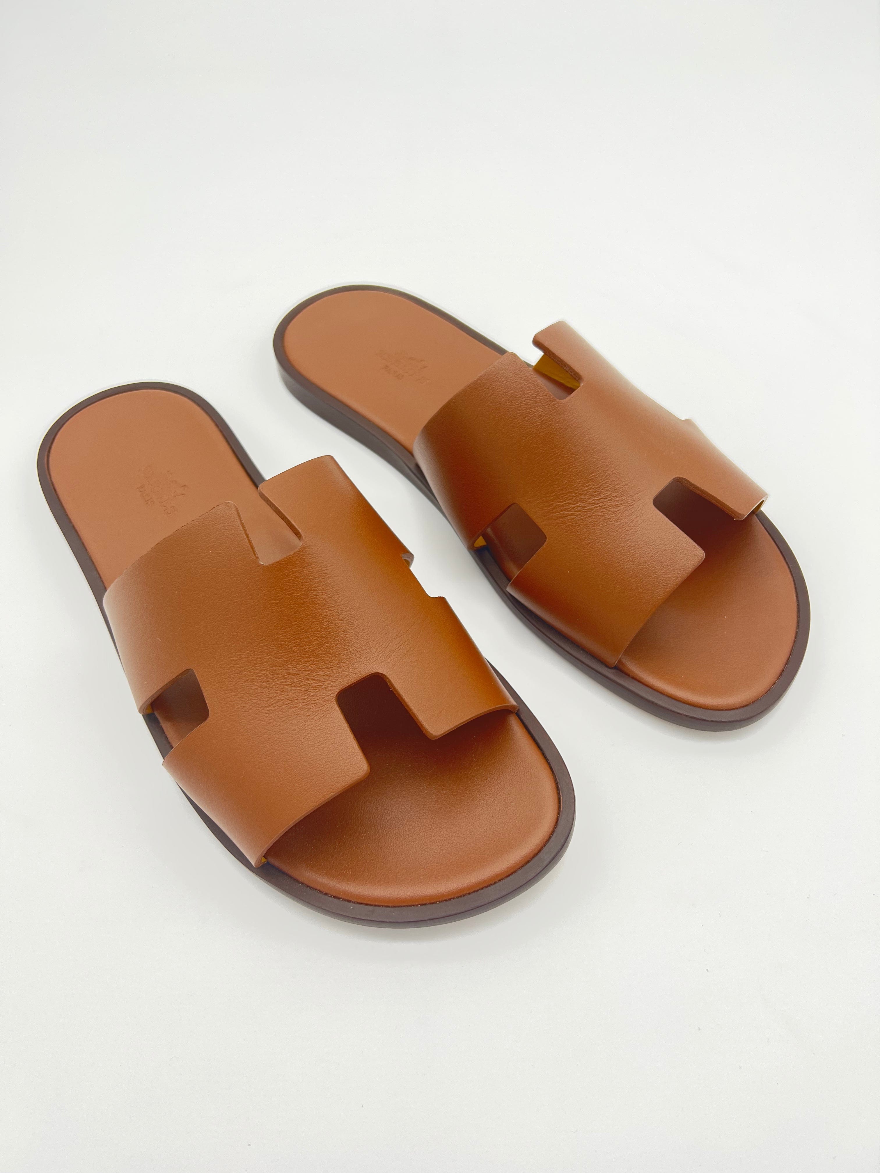 Hermès Hermes Izmir Sandals Gold Size 41 UIC1027